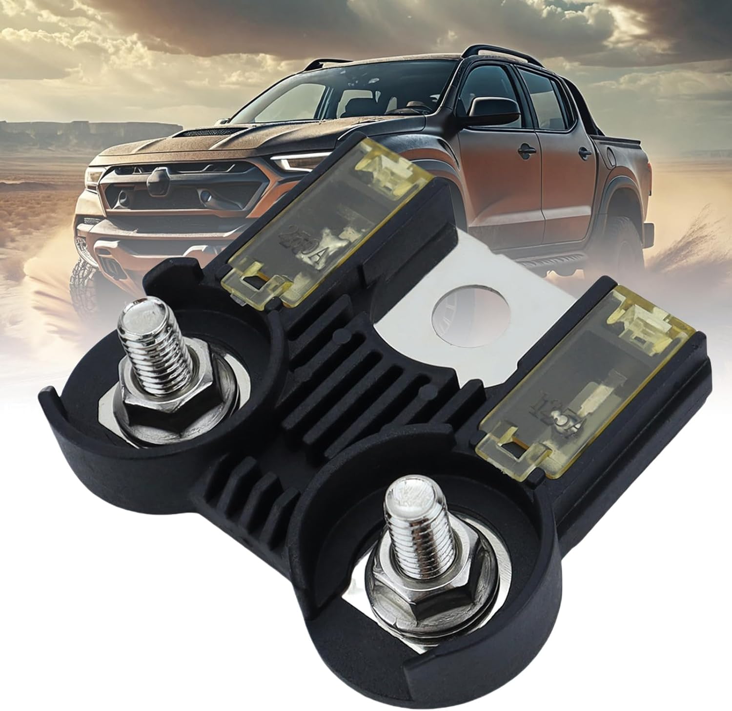 Battery Terminals Replacement With Double Fuses Holder Battery Terminals Upgrads For Electrical Systems For Car 926-010