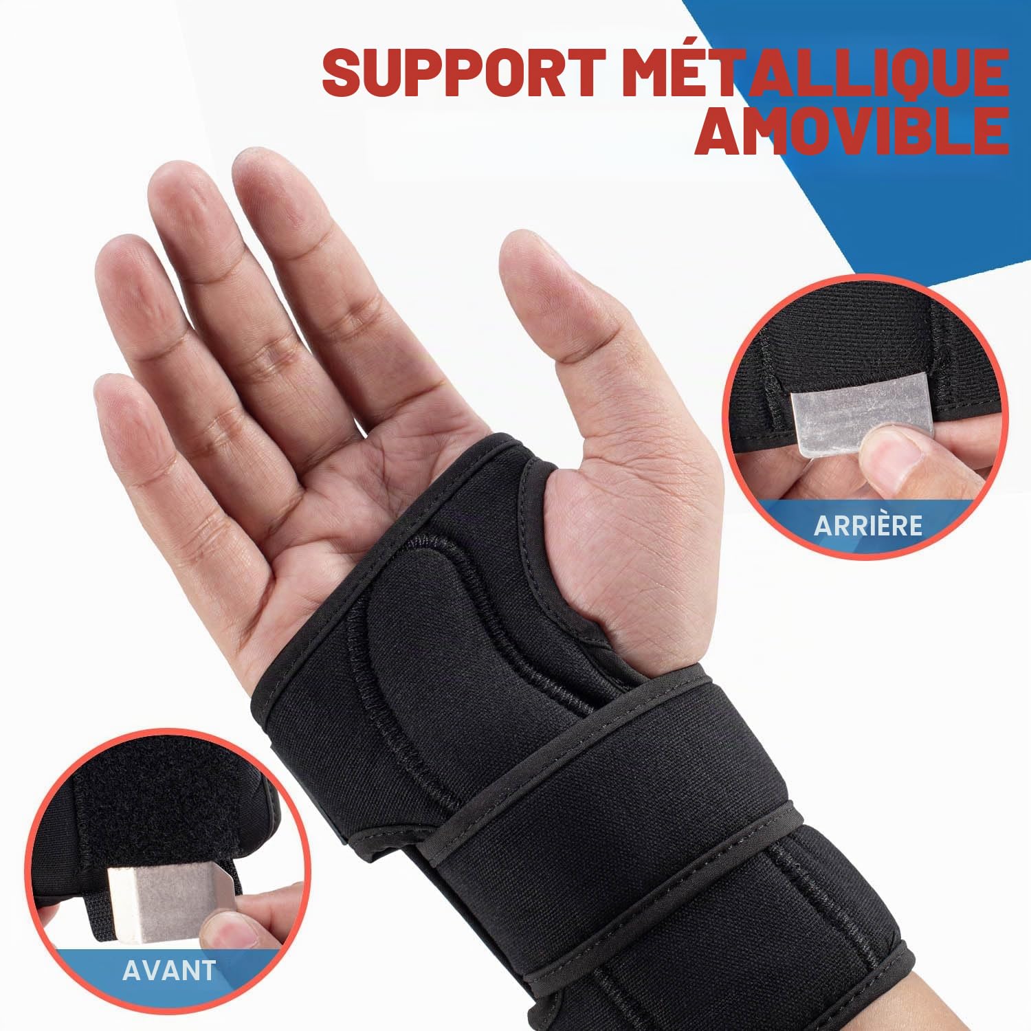Gants de bowling - Support de poignet et positionneur - Main droite M