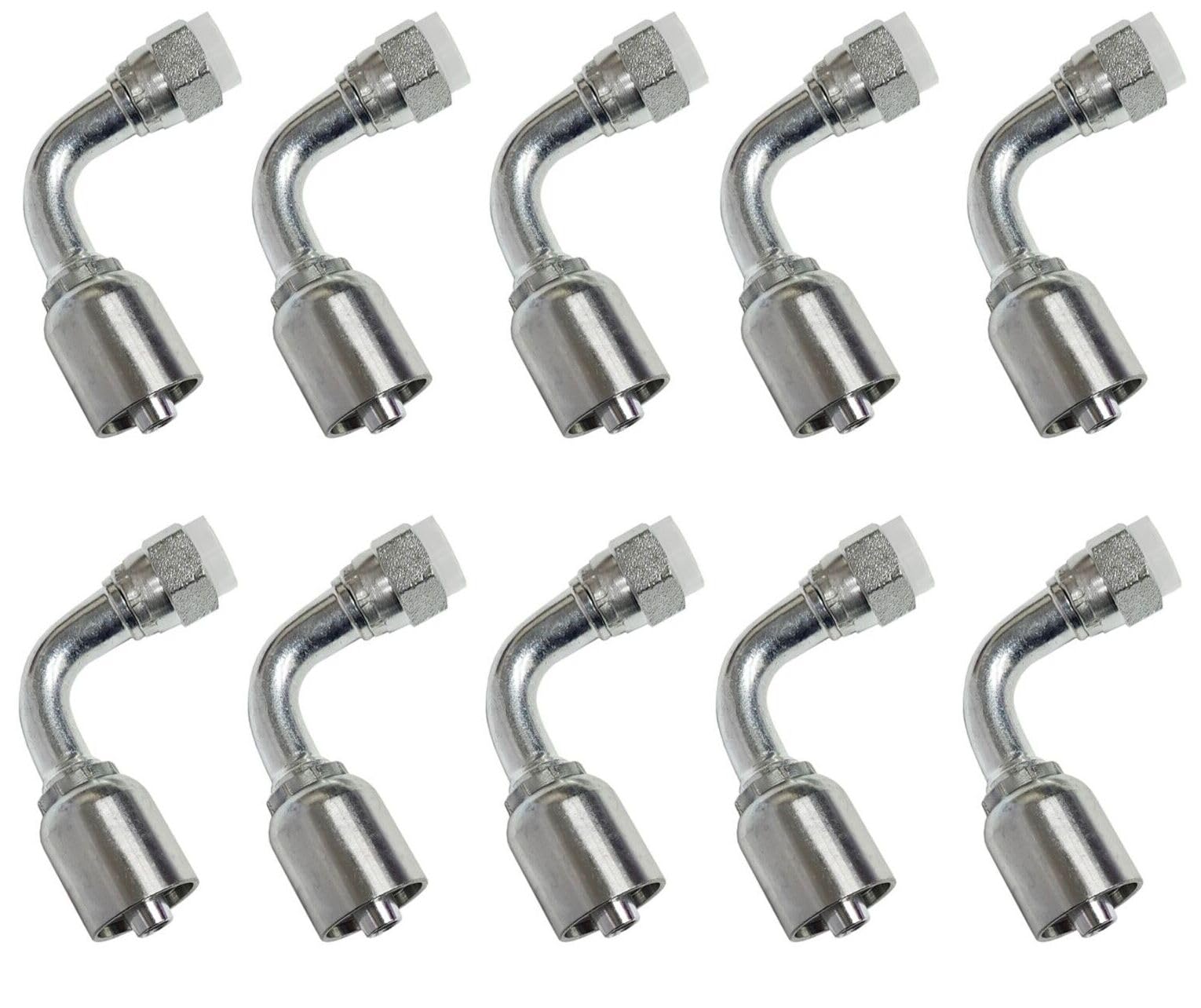 PAKA TOOLS (10 pc)13943 4-4 PK STYLE HYDRAULIC HOSE FITTINGS 1/4