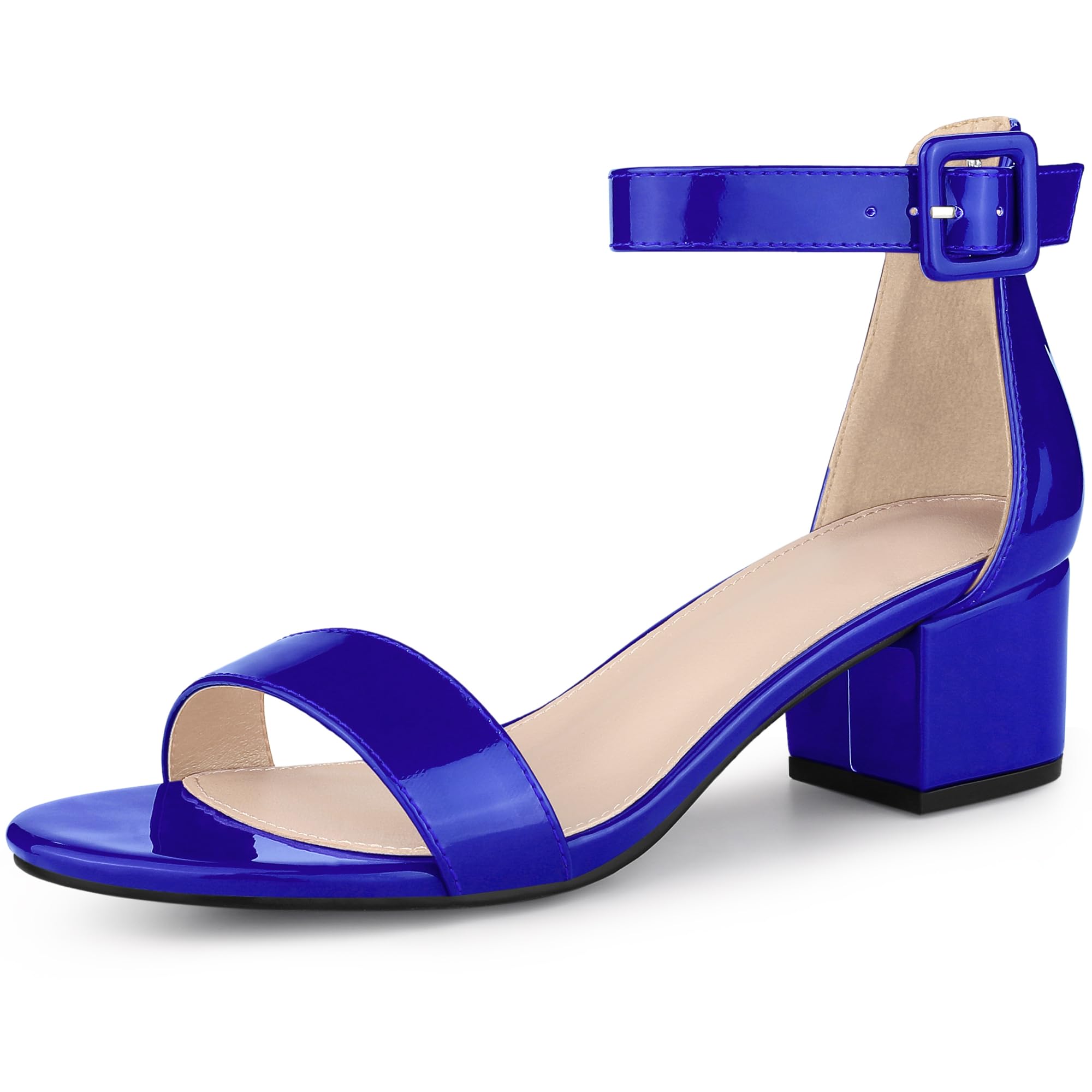 Sandales à talons bas pour marcher sans douleur avec sangle de cheville - 7