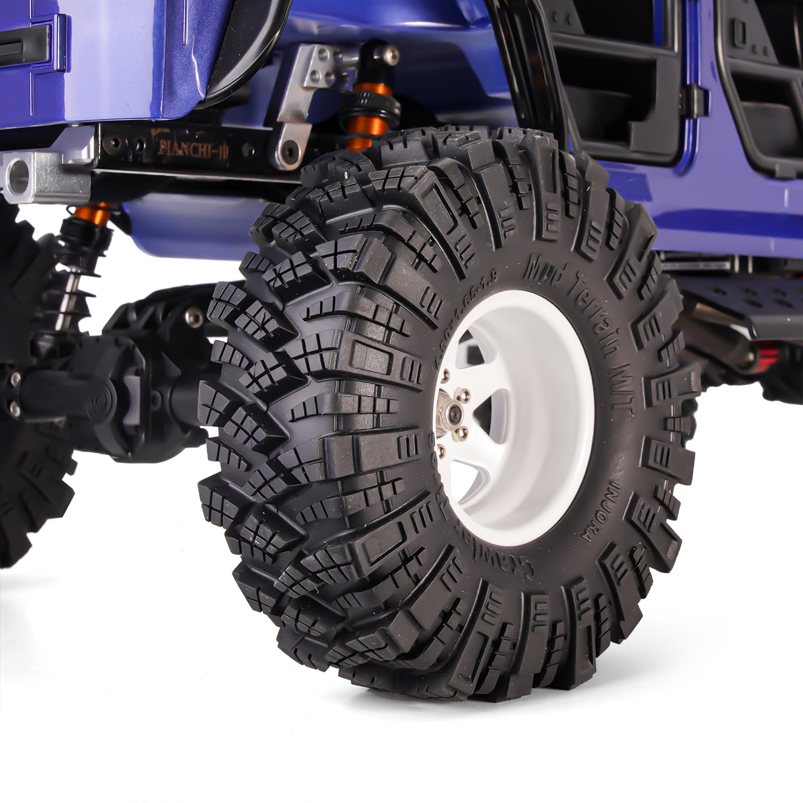 INJORA Pneumatici Mud Terrain 1.9 Kraken Claw per Axial SCX10 PRO UTB18 TRX4 Redcat VS4-10 Redcat Gen 8 7 PRO Enduro FCX10 1/10 RC Crawler Car, 4PCS