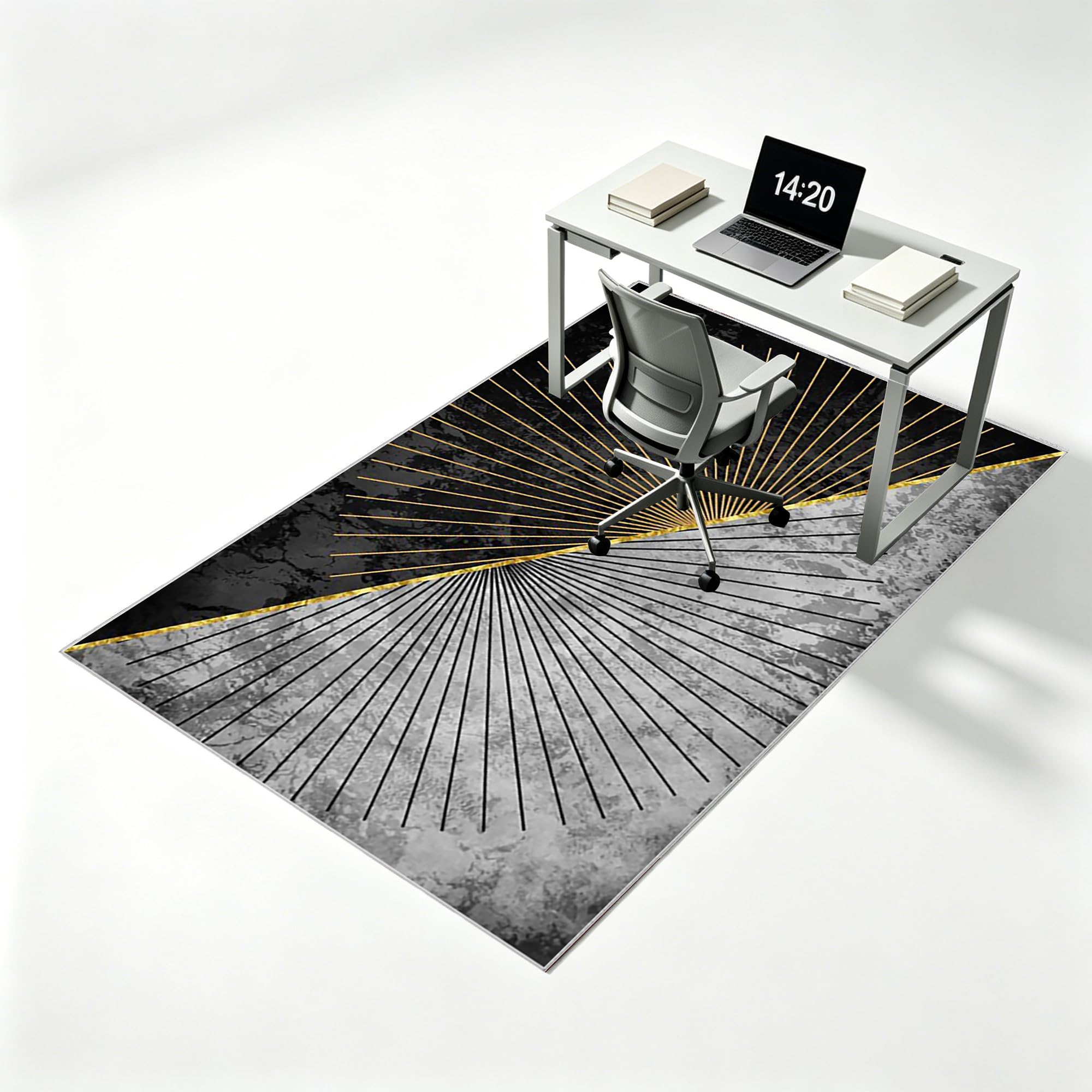 Tapis Chaise de Bureau Antidérapant Tapis Protection Sol Chaise Bureau Gaming Gamer Machine Lavable Protection de Chaise de Bureau pour Parquet Carrelage Carpet Tapis Bureau pour Chaise Roulante