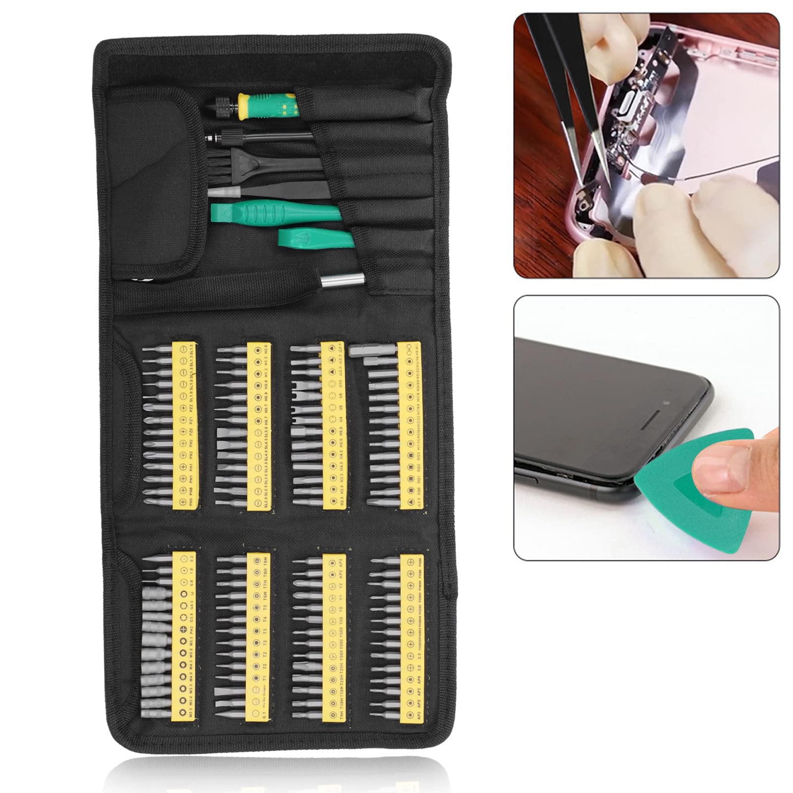 Srliya Set di Cacciaviti per Elettronica Kit di Strumenti di Riparazione di Precisione 30 in 1 con Punte in Acciaio Al Cromo Vanadio per la Manutenzione del Drone del Telefono Cel