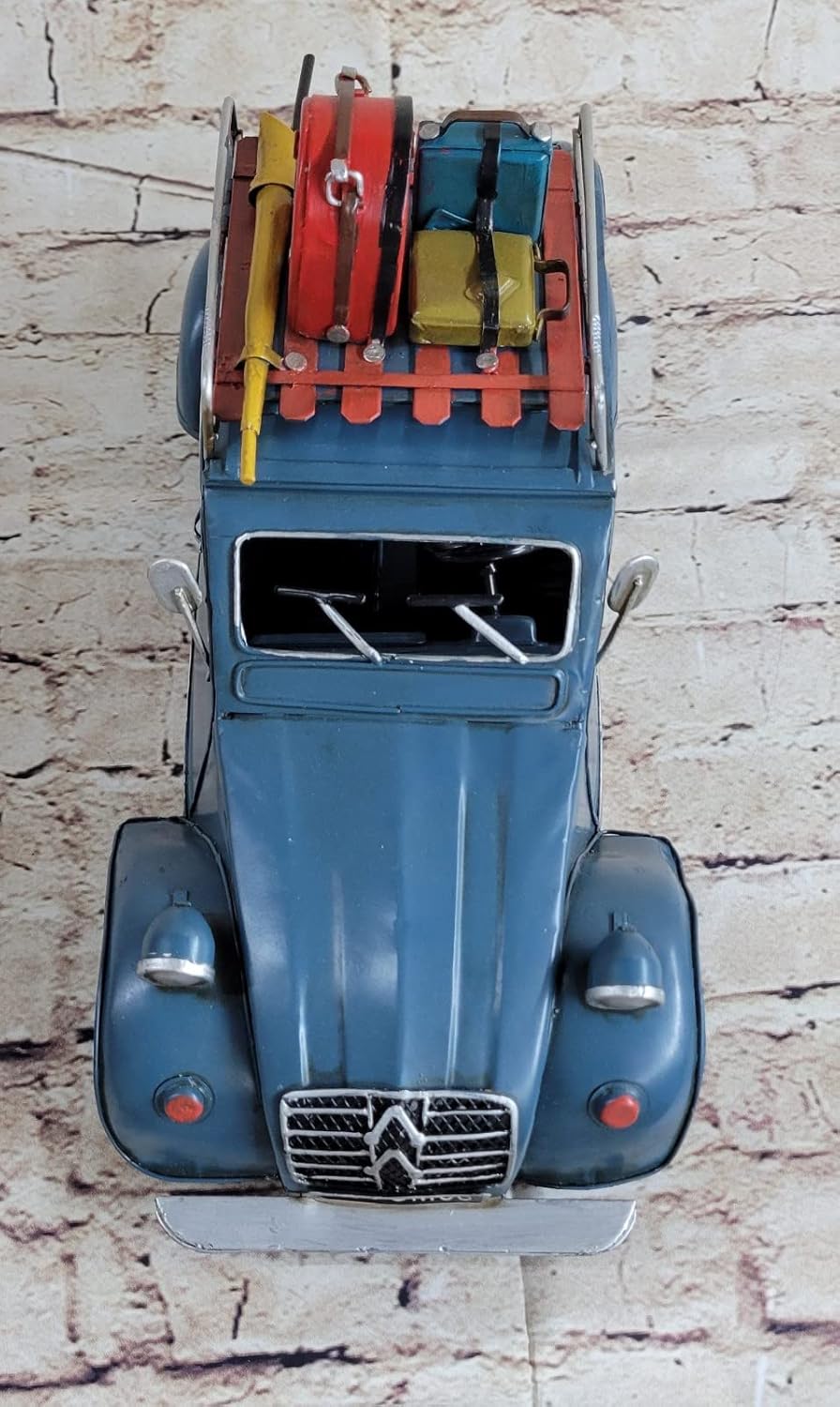 Vintage 1950 Citroen 2cvToy Diecast Model Blue Color Highly Collectible Car Decorative Deal Home Goft by Classy Bronze