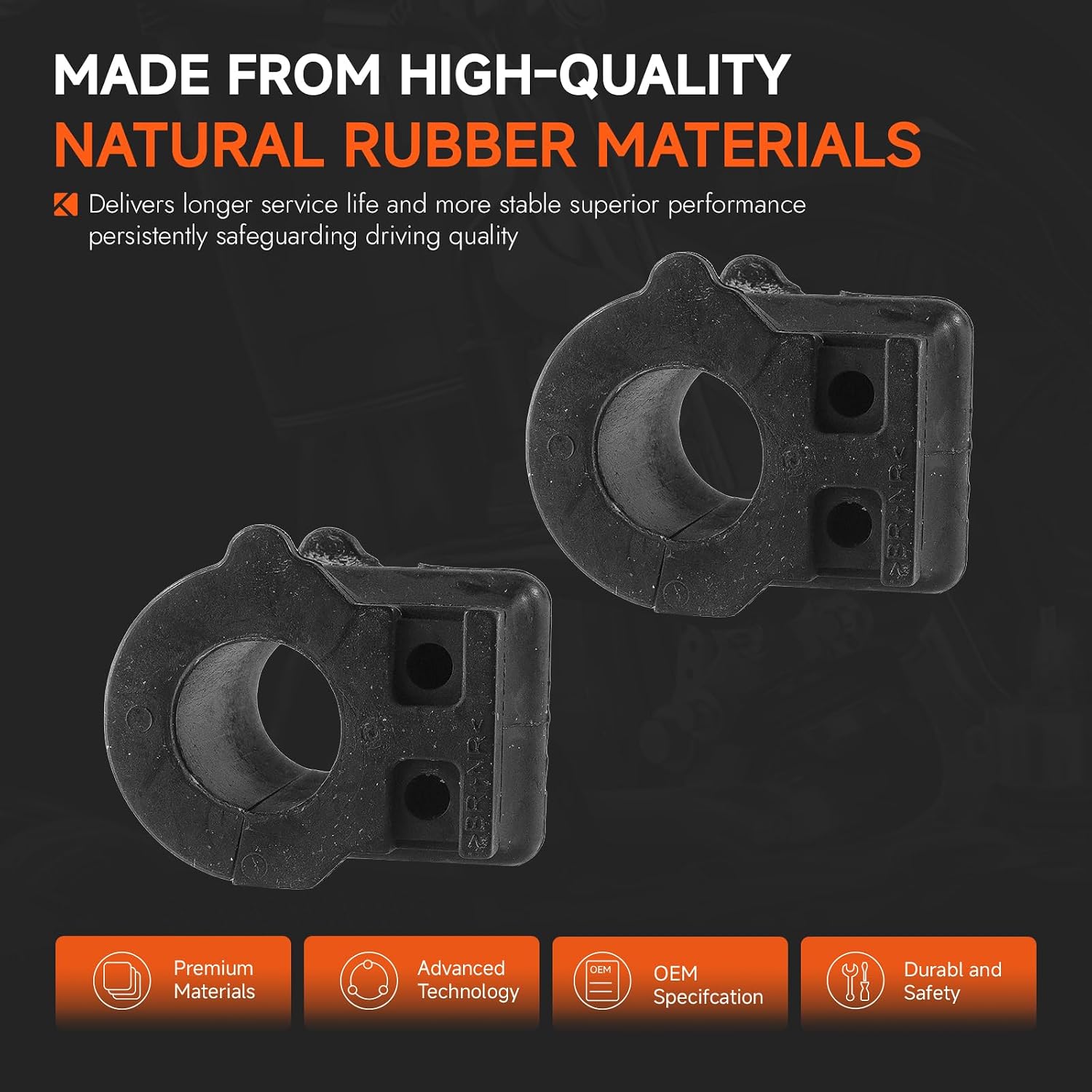 K201304 54613-3JA0A Front Stabilizer Sway Bar Bushings Compatible with Nissan Maxima 2009-2019, for Pathfinder 2013-2019, Fits for INFINITI QX60 2014-2019 for JX35 2013, 2PCS