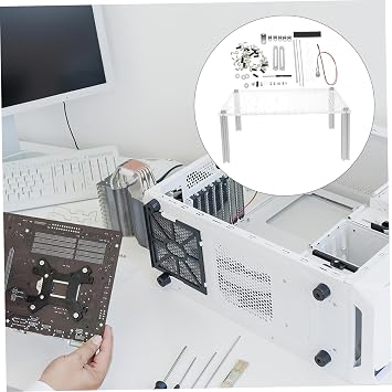 Open Frame Computer Case Rack with Acrylic Panel
