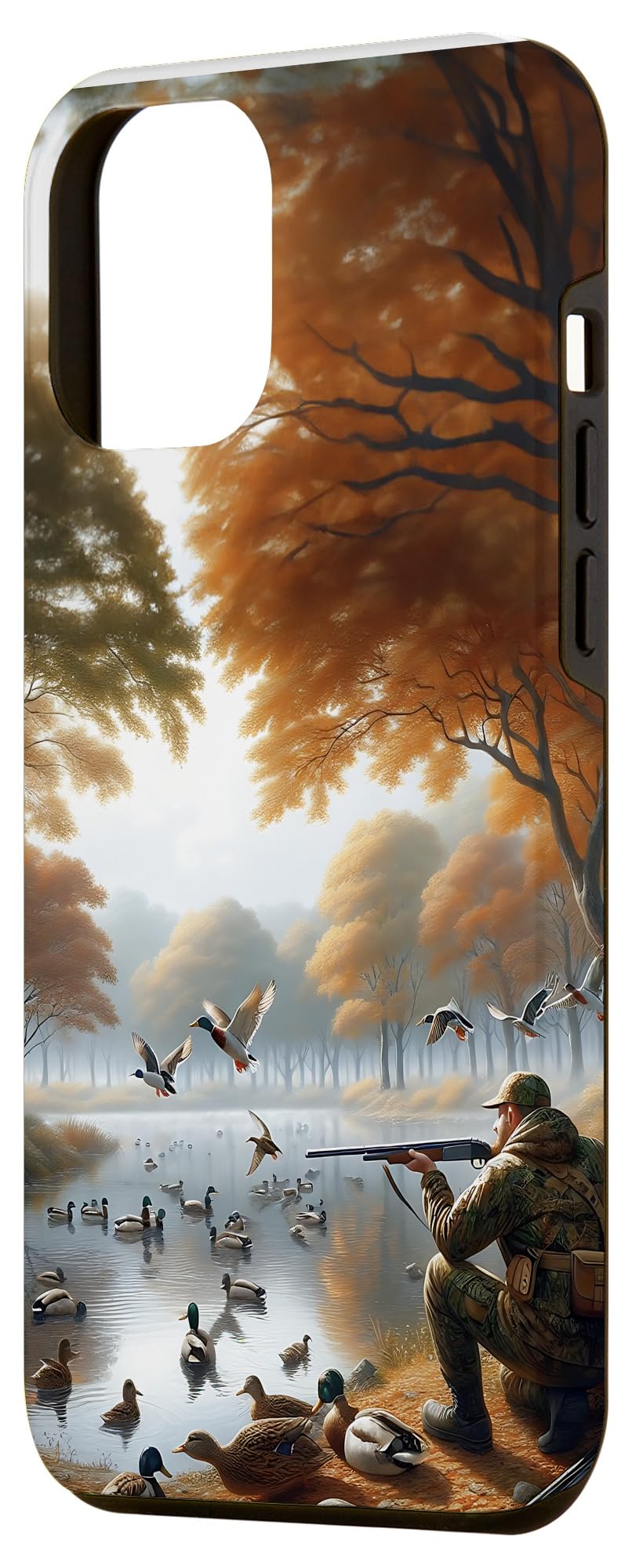 iPhone 14 Plus Duck Hunter Men Illustration Hunting Case - Image 2