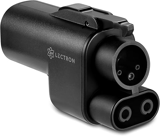 Lectron NACS to CCS Electric Vehicle Adapter with Interlock - (500A/1,000V) - Compatible with Tesla Superchargers - CCS1 EV Fast...