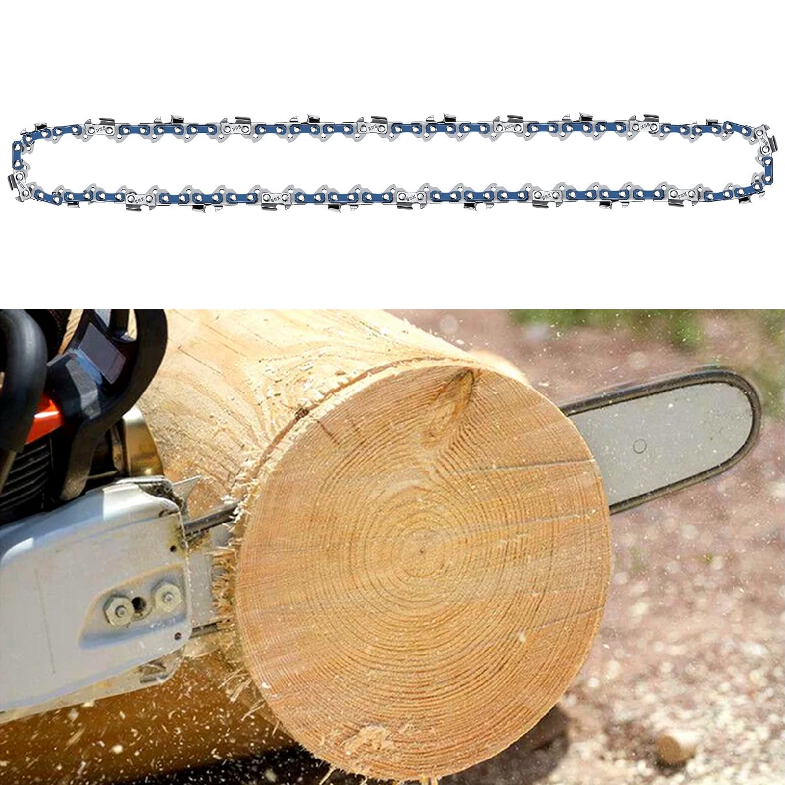 Set 3 Catene Per Motosega 3/8 1.3mm 52 Maglie - 35cm, Per Legno E Giardinaggio - Foto 11