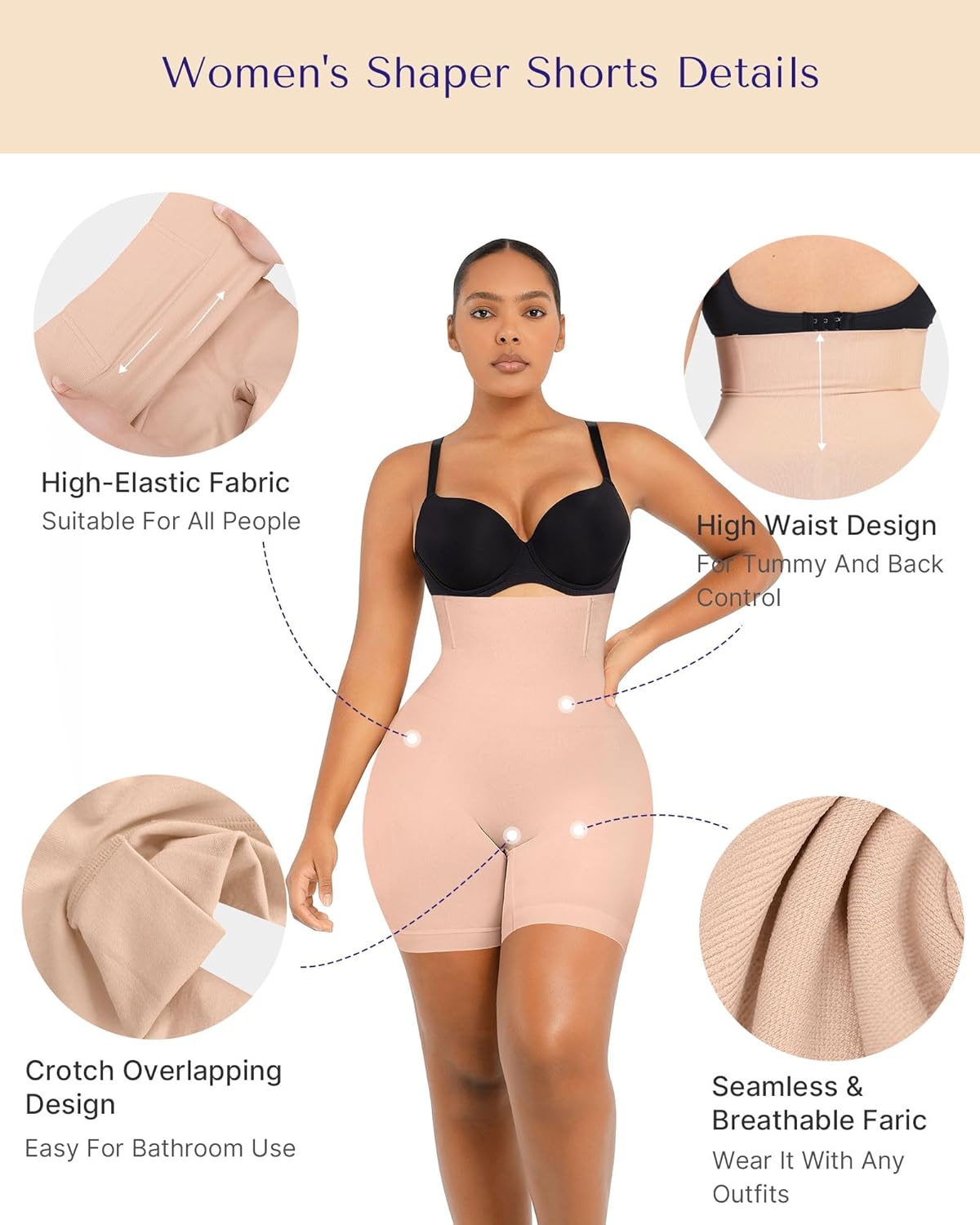 SHAPELLX Shapewear Tummy Control Seamless High Waisted Body Shaper Waist Slimming Thong Underwear Girdle Tummy Slimmer - Image 4