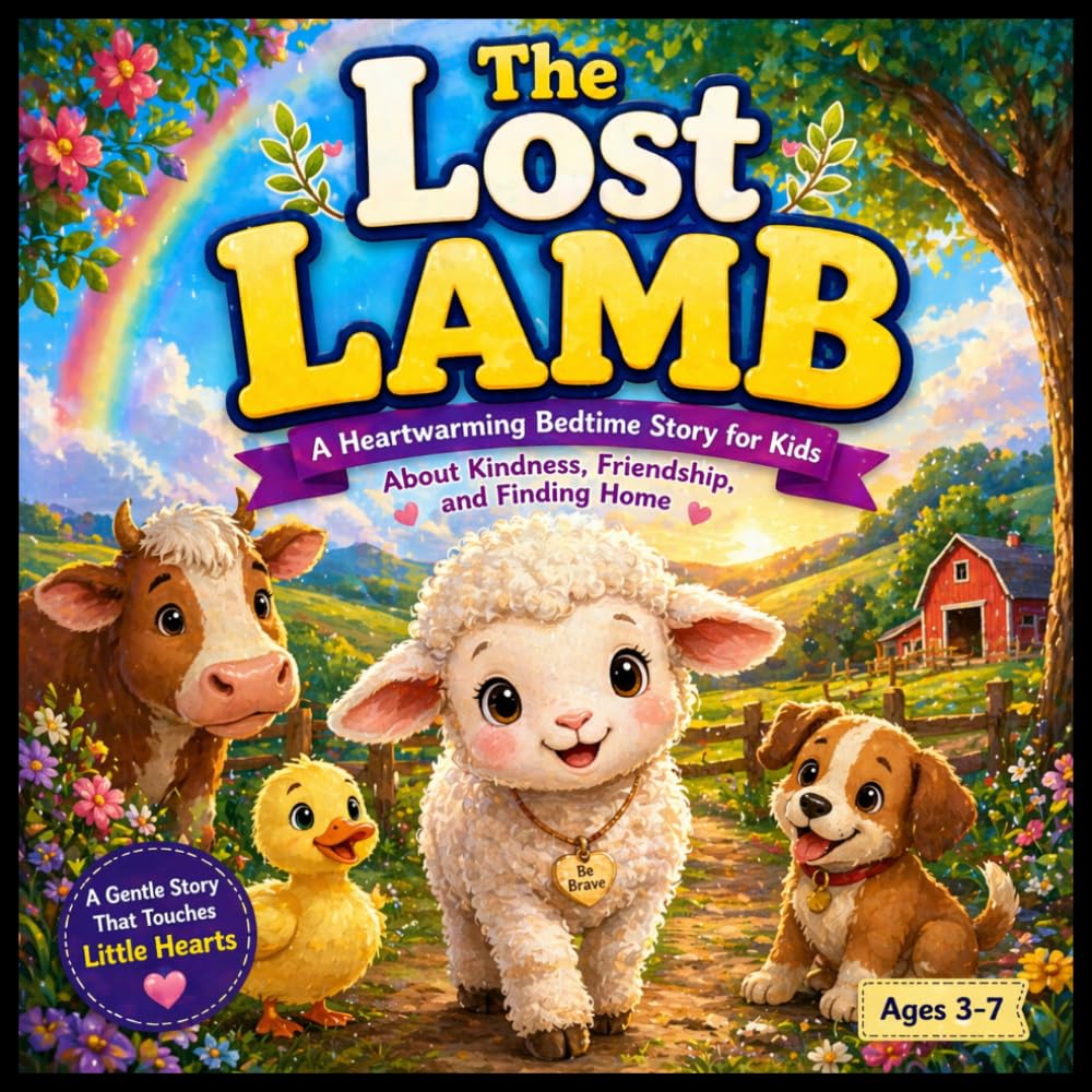 The Lost Lamb: A Heartwarming Bedtime Story for Kids About Kindness, Friendship, and Finding Home (Ages 3–7) (Little Farm & Animal Bedtime Stories for Toddlers)