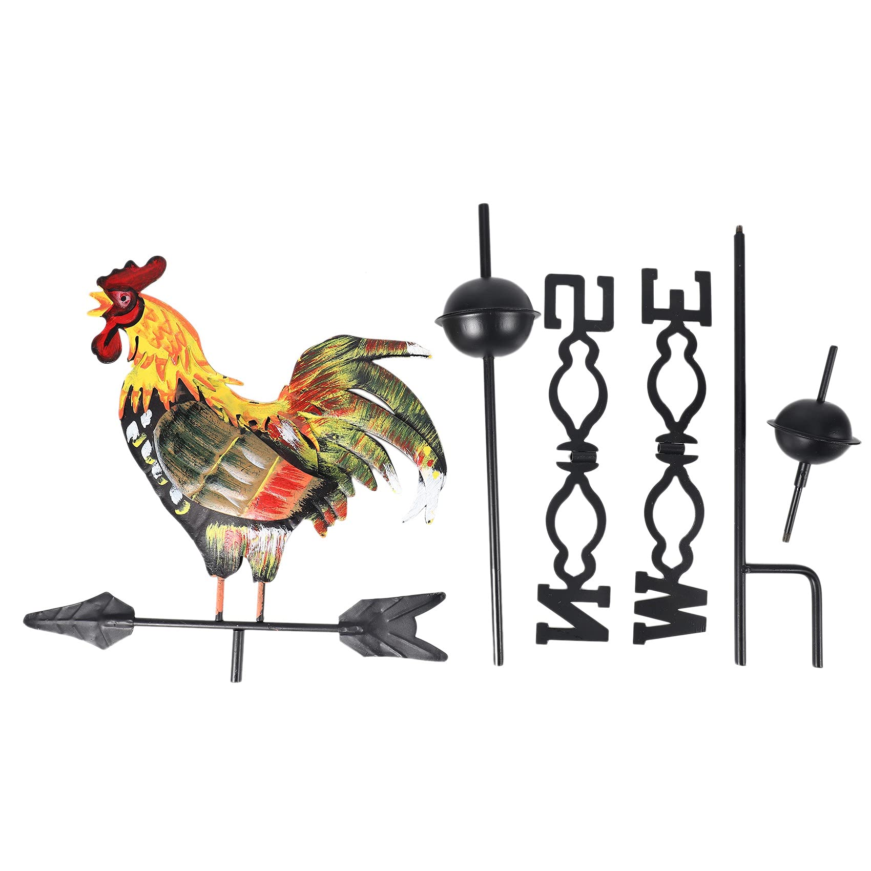 Banderuola Segnavento A Forma Di Cinghiale - Decorazione Da Giardino In Metallo, 35.8x20cm - Foto 6