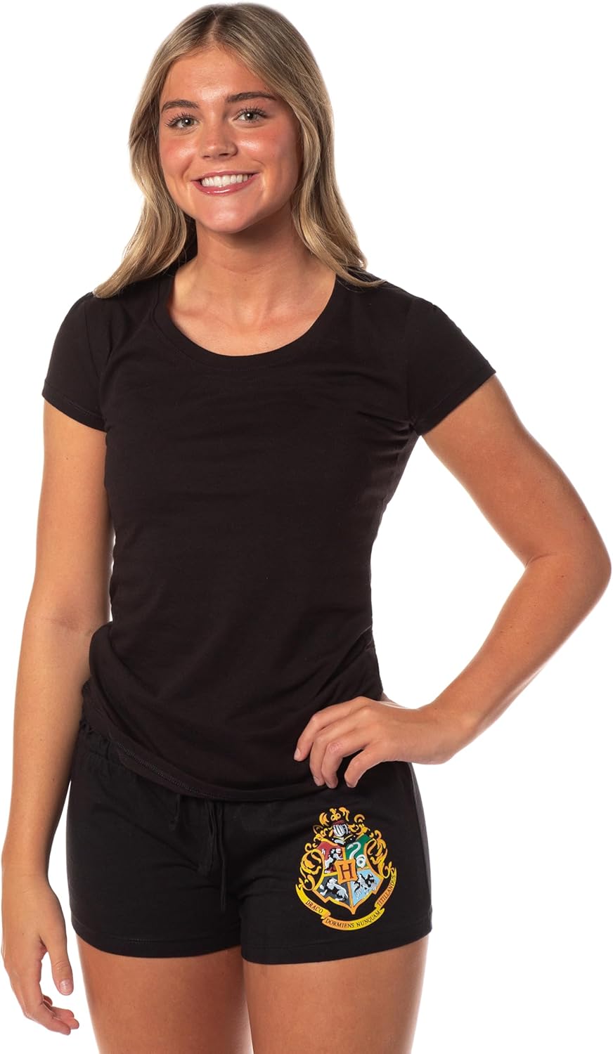 Juniors' Harry Potter Hogwarts Crest Sleep Shorts - Image 2