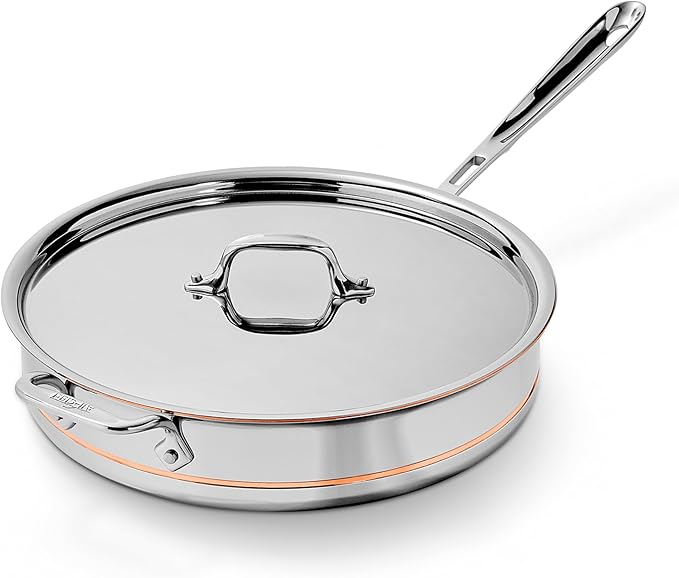 All-Clad Copper Core 5-Ply Stainless Steel Sauté Pan with Steel