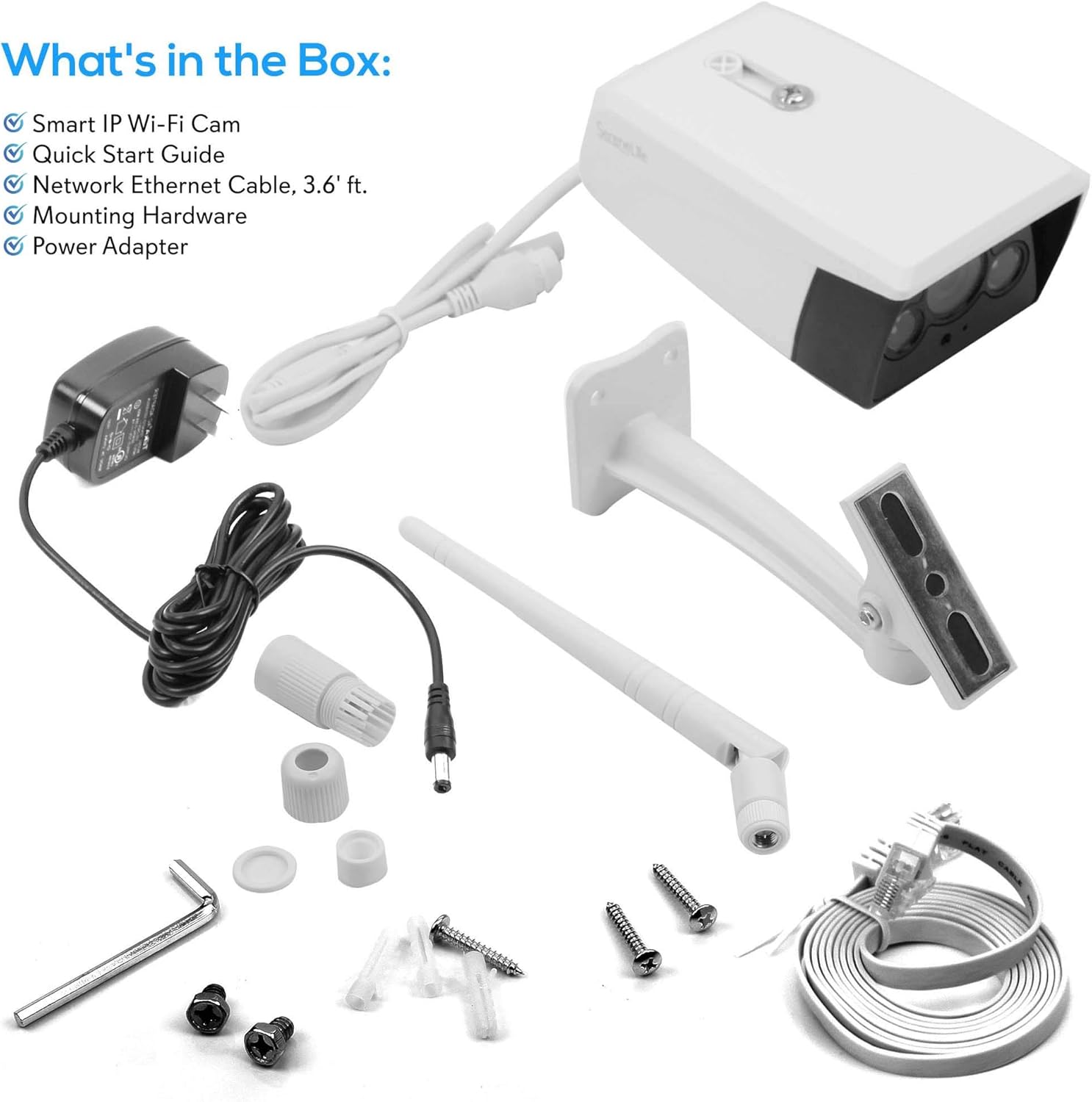 Exclusive Discount 70% Price SereneLife Starlight Night Vision Outdoor Camera - Alexa Compatible 2MP HD 1080p - Built in Speaker and Mic - Cloud Security Surveillance Camera w/Internal SD Card Slot, IP66 Waterproof (IPCAMOD45)
