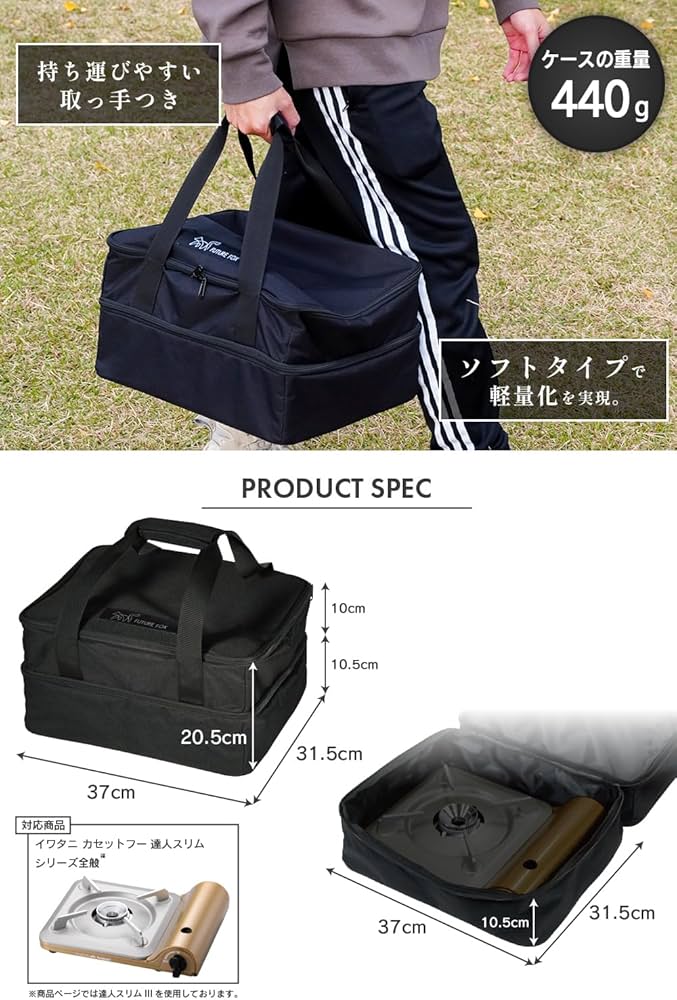 Amazon.co.jp: FUTUREFOX イワタニ カセットフー 達人スリム 専用 収納