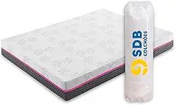 Colchão Viúva De Molas Ensacadas 128x188x20cm D33 SDB Colchões (Rosa)