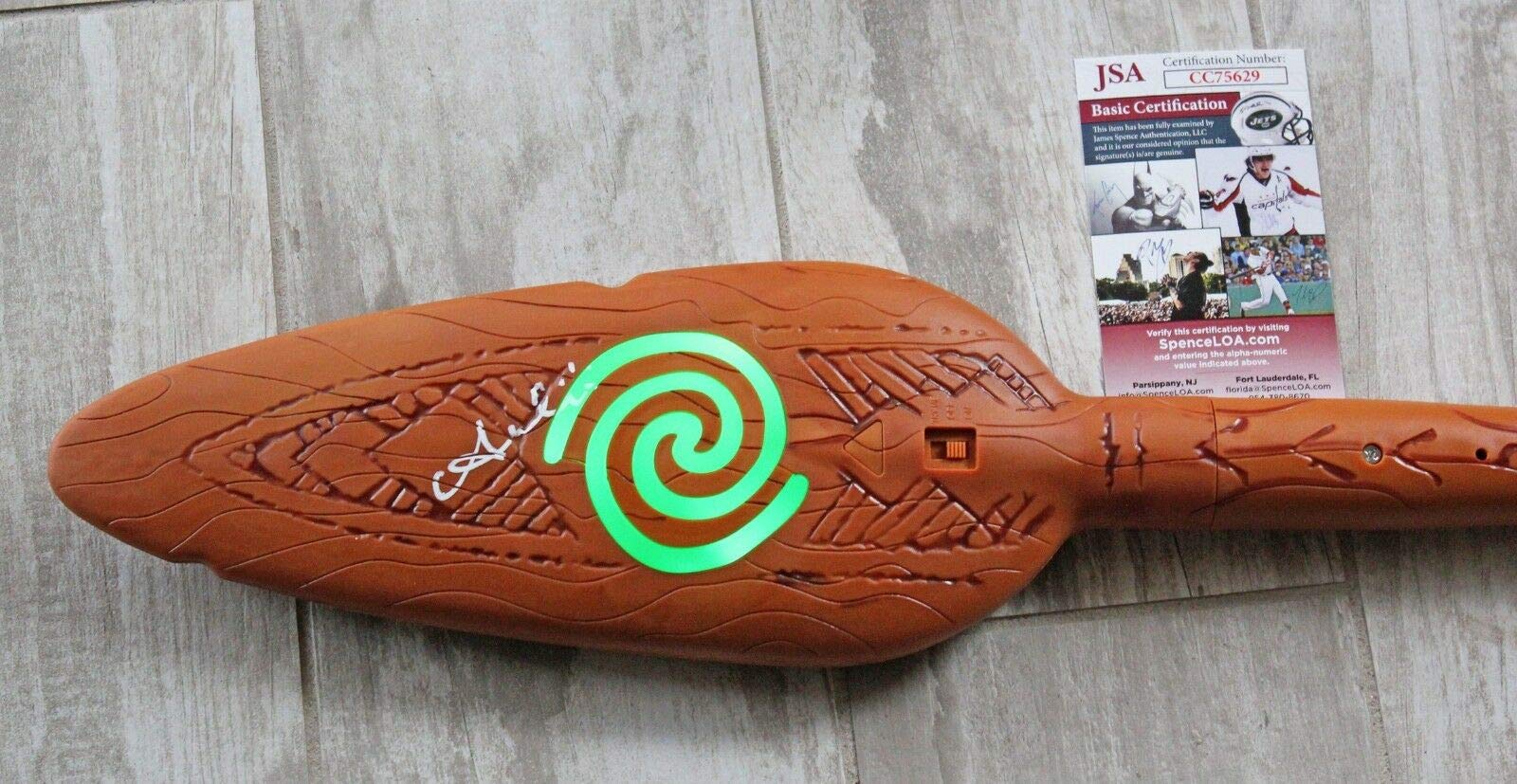 Auli'i Cravalho Signed 3FT Moana's Magical Oar w/JSA COA at