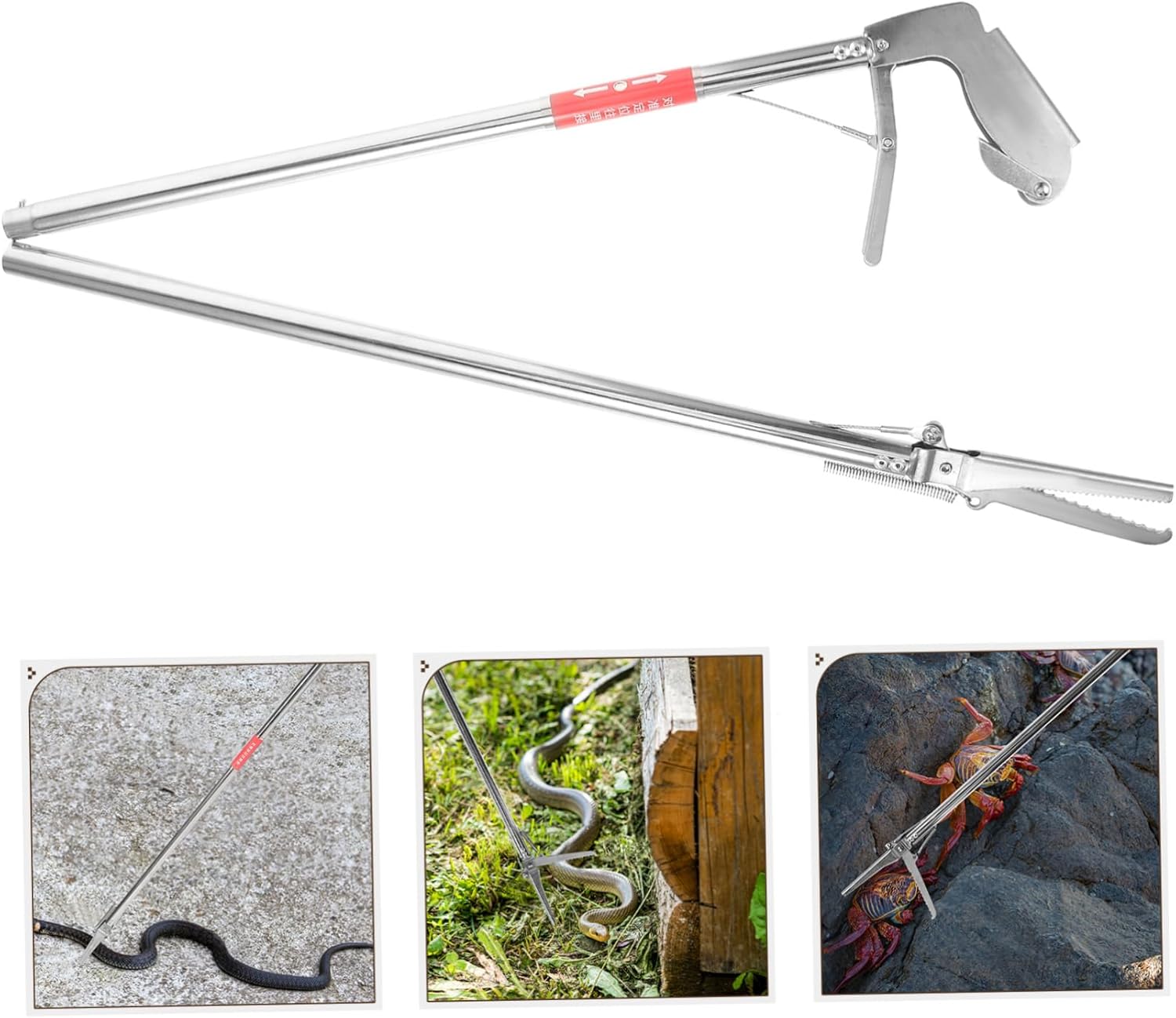 Multipurpose Snake Catcher Clip Stainless Steel Snake Clamp Easy to Use Snake Grabber Tool