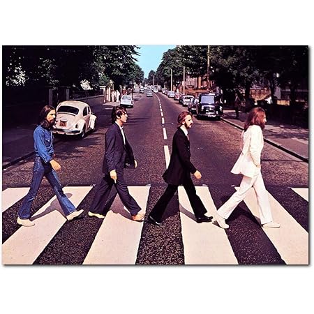 Amazon Com Wall Decor The Beatles Abbey Road Poster 13 X 19 Inches Ready To Frame For Office Living Room Dorm Kids Room Bedroom Studio Posters Prints