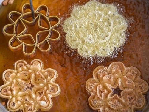 Miniatura 6 de Dok Jok - Molde de latón, galletas de flor de loto crujientes tailandesas, fabricante de galletas de girasol, galletas de flor de loto, 4.13