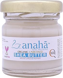Anaha Shea Butter (30 g) | Certified Organic, Unrefined, Highest Grade | Non-deodorized & Unbleached | Anti-Inflammatory and Collagen Boosting | Perfect for Moisturizers, Lip Balms & Cracked Heels