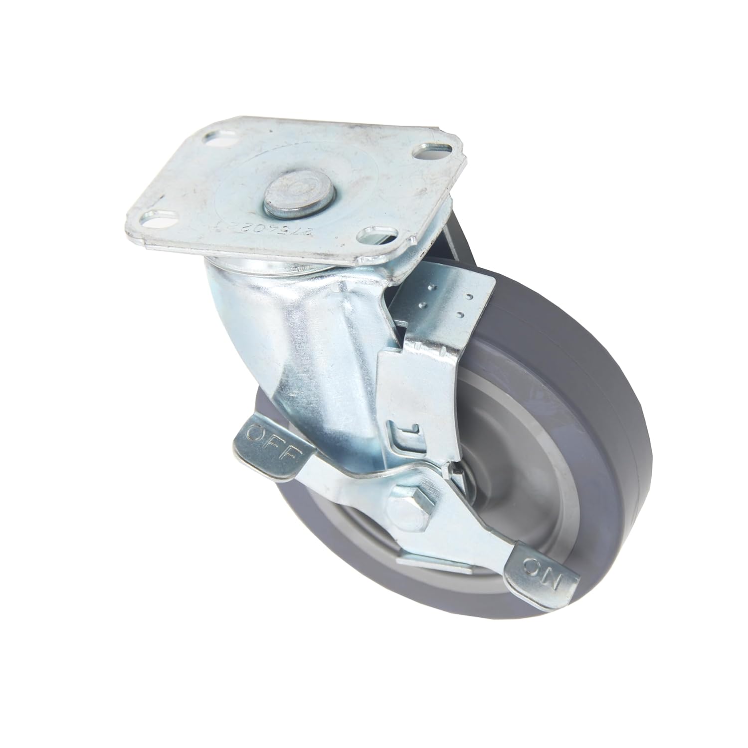 5-Inch Polyurethane Caster Wheels Set of 4-280 lbs Capacity Per Wheel, Smooth & Quiet Swivel Casters, Scratch-Resistant, Safe for All Floor Types - Ideal for Office Chairs, Carts, and More