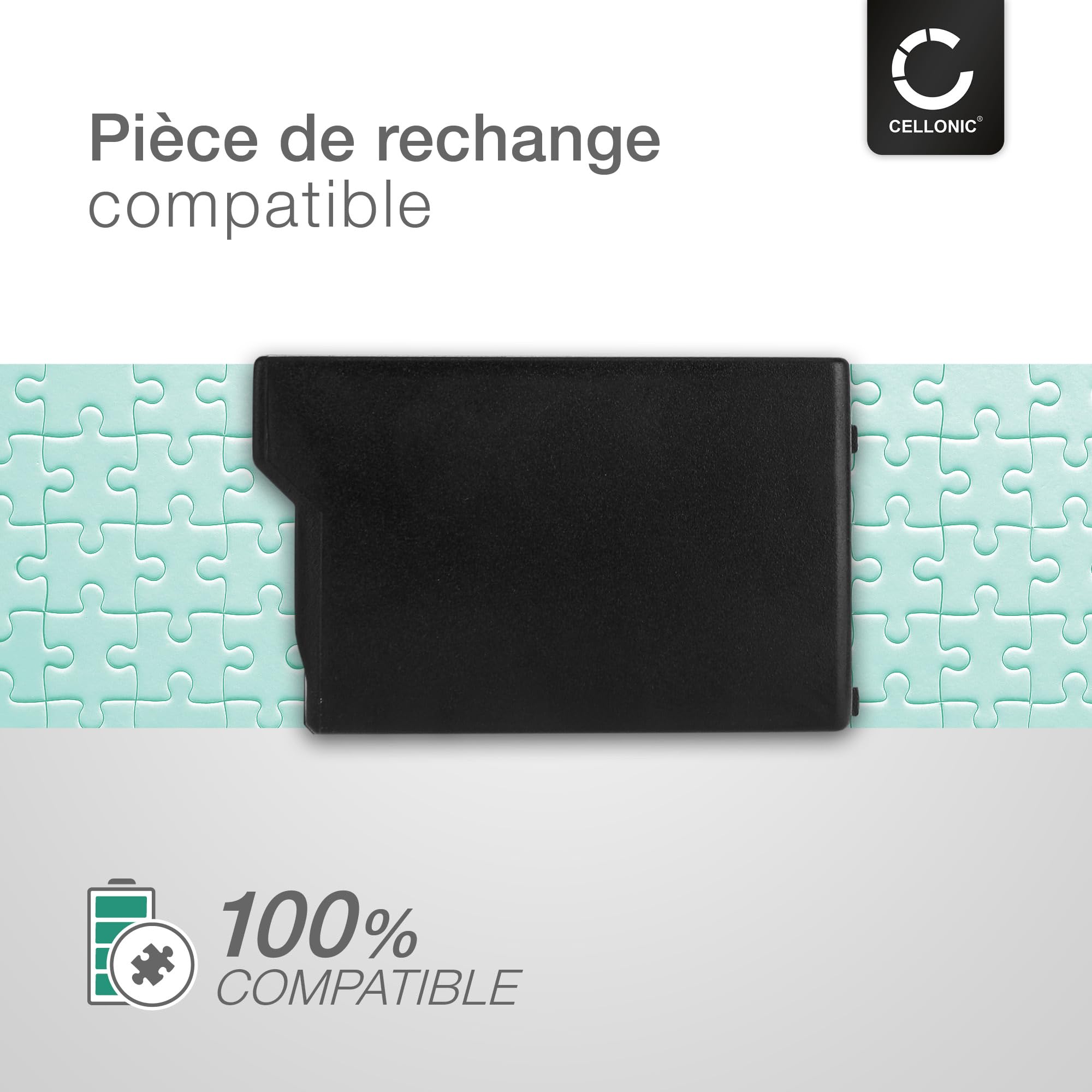 CELLONIC 2X Batterie Compatible avec Sony PSP 1, PSP-110 | 2x, (1800mAh, 3.7V, Lithium Ion), Console de jeux Batterie