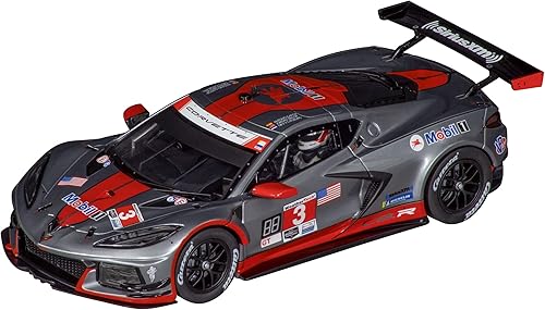 Carrera 23928 Chevrolet Corvette C8.R Sebring No.3 Escala 1:24 Ranura Digital Coche Carreras Vehículo Ranura Digital Pistas de carreras de coches