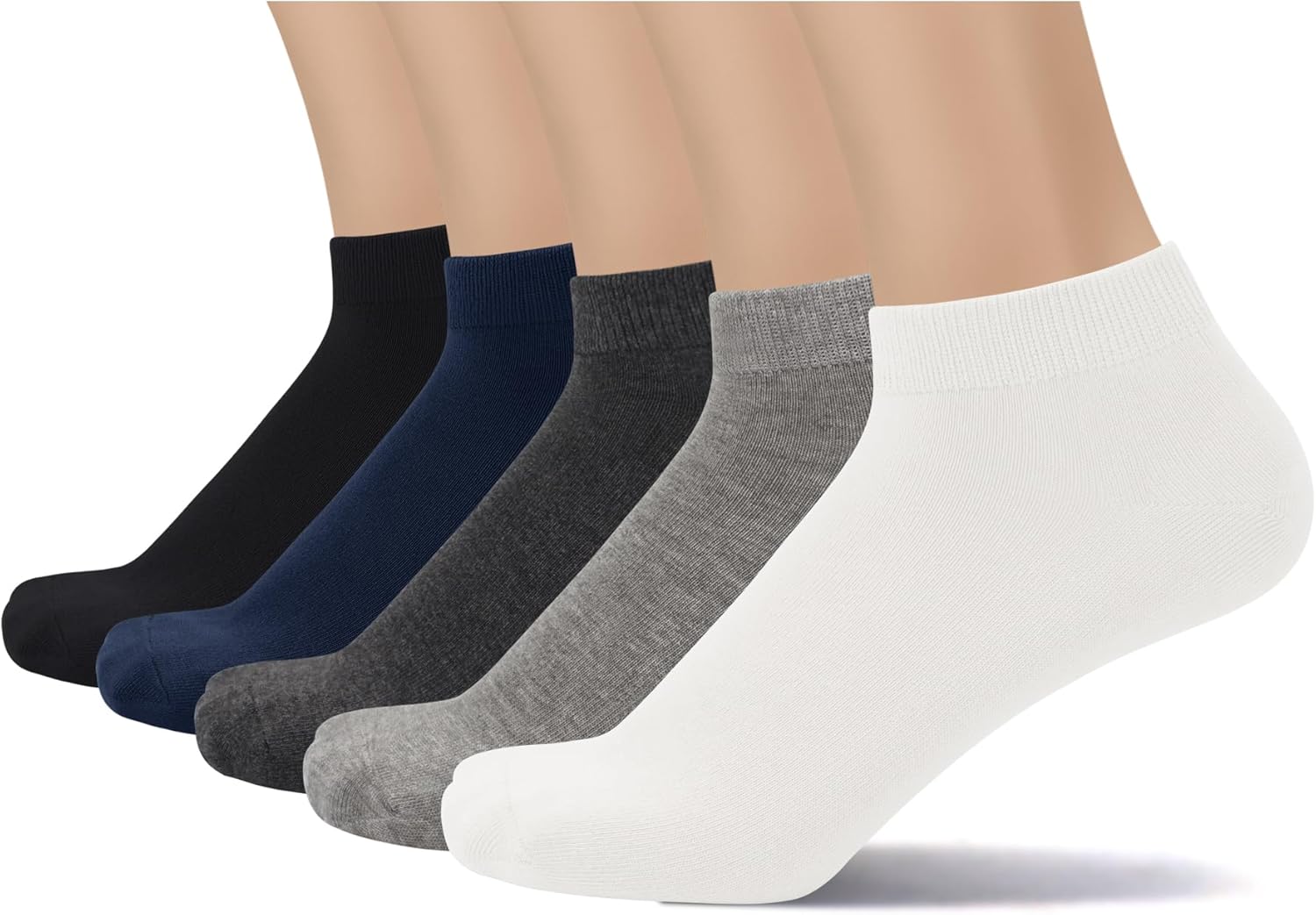 SERISIMPLE Thin Viscose Bamboo Low Cut Ankle Socks Men Breathable Sock Comfort Cool Softy Lightweight Sock 5 Paris