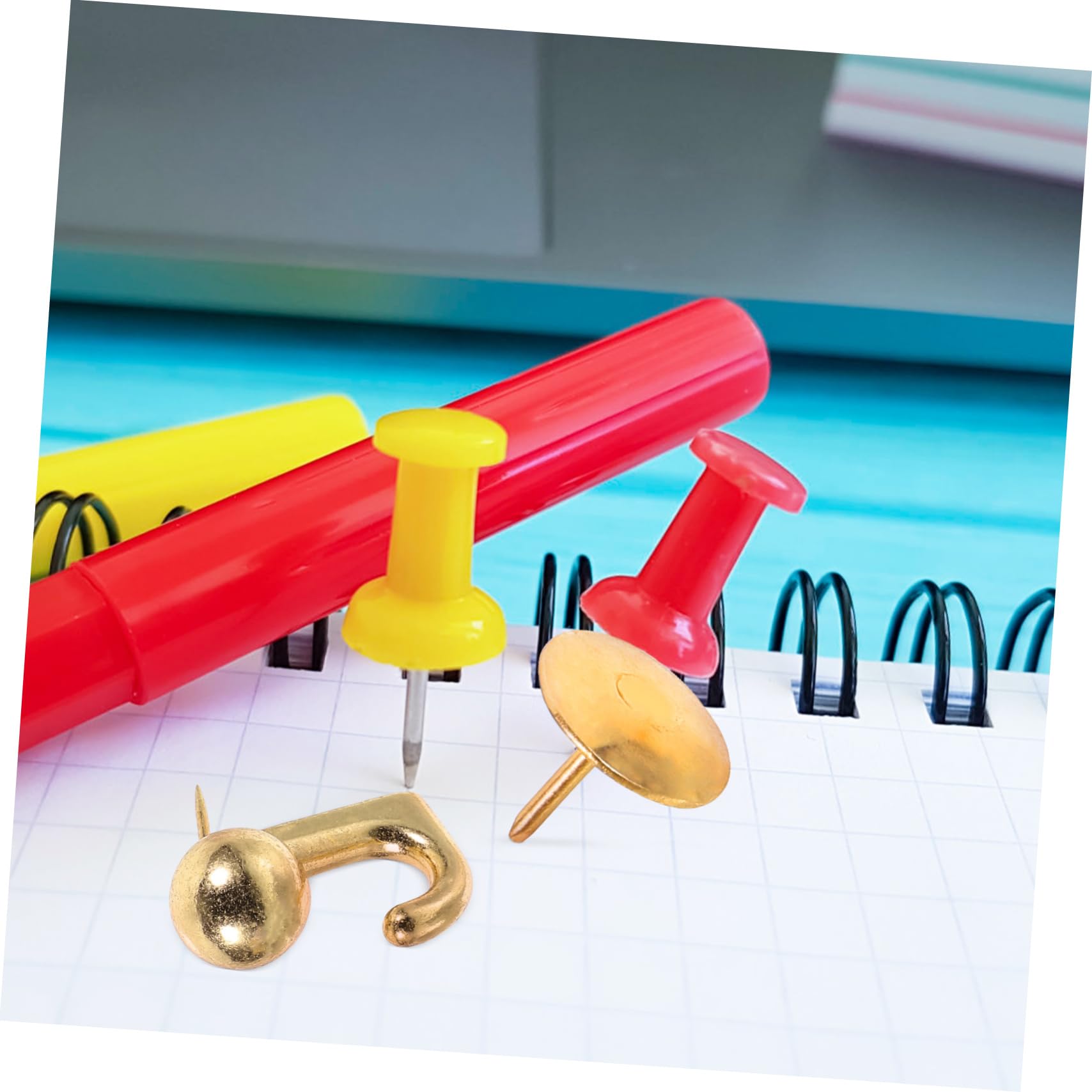 5ensembles Set De Punaises Doré pour Tableau Épingles Cartographiques Et Accessoires De Bureau pour Marquer des Lieux Et Organiser Vos Documents