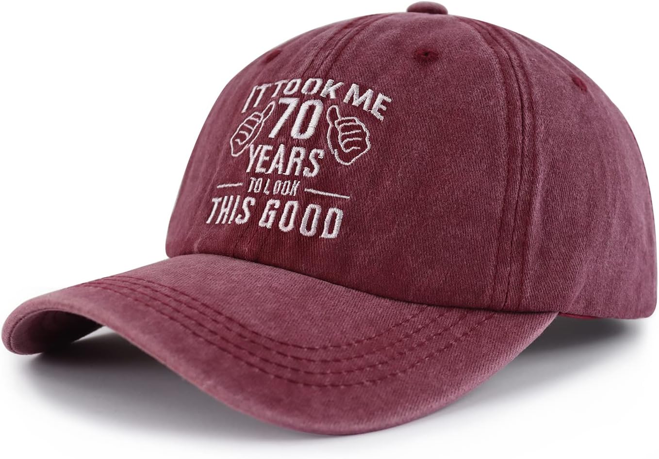 It Took Me 70 Years to Look This Good Hat for Women Men, Funny Adjustable Embroidery 70th Birthday Baseball Cap - Image 2