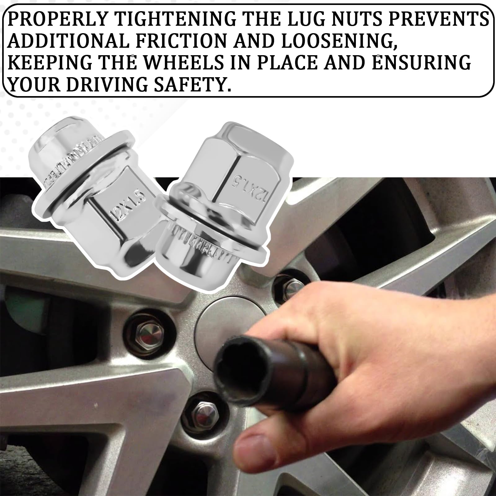 Chrome Lug Nuts - Toyota Corolla Camry Tacoma -4