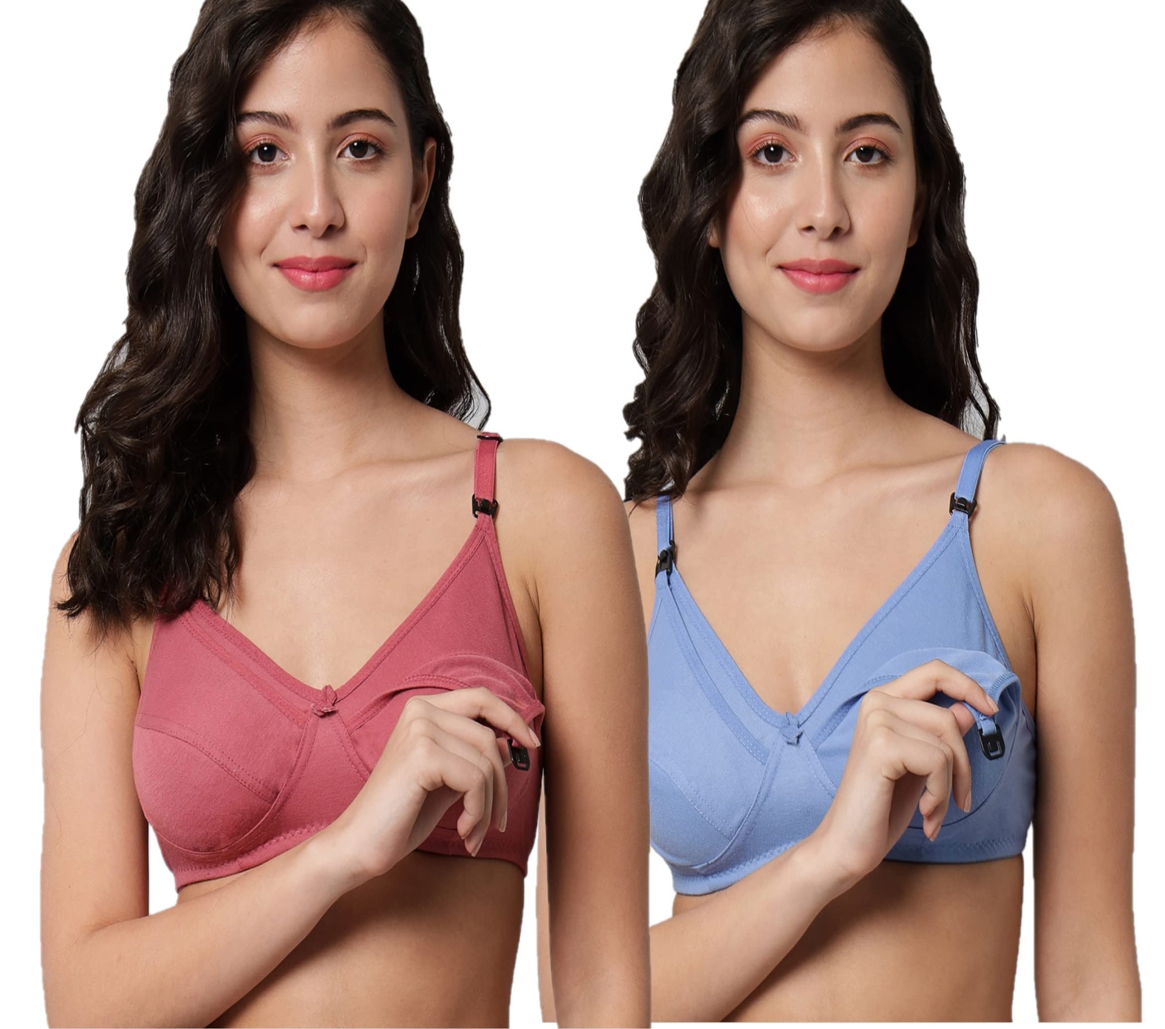 Women Cotton Blend Maternity Nursing Feeding Bra | Everyday Maternity Bra for Women-image-40