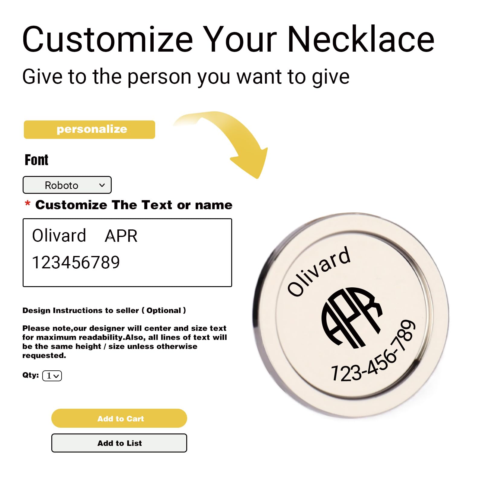 Dinikally Custom Golf Club Headcover - Personalized with Name and Number, (Black)