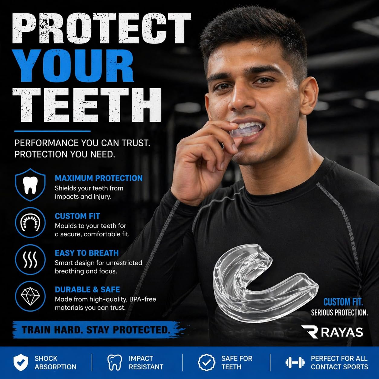 RAYAS Sports Mouthguard 3