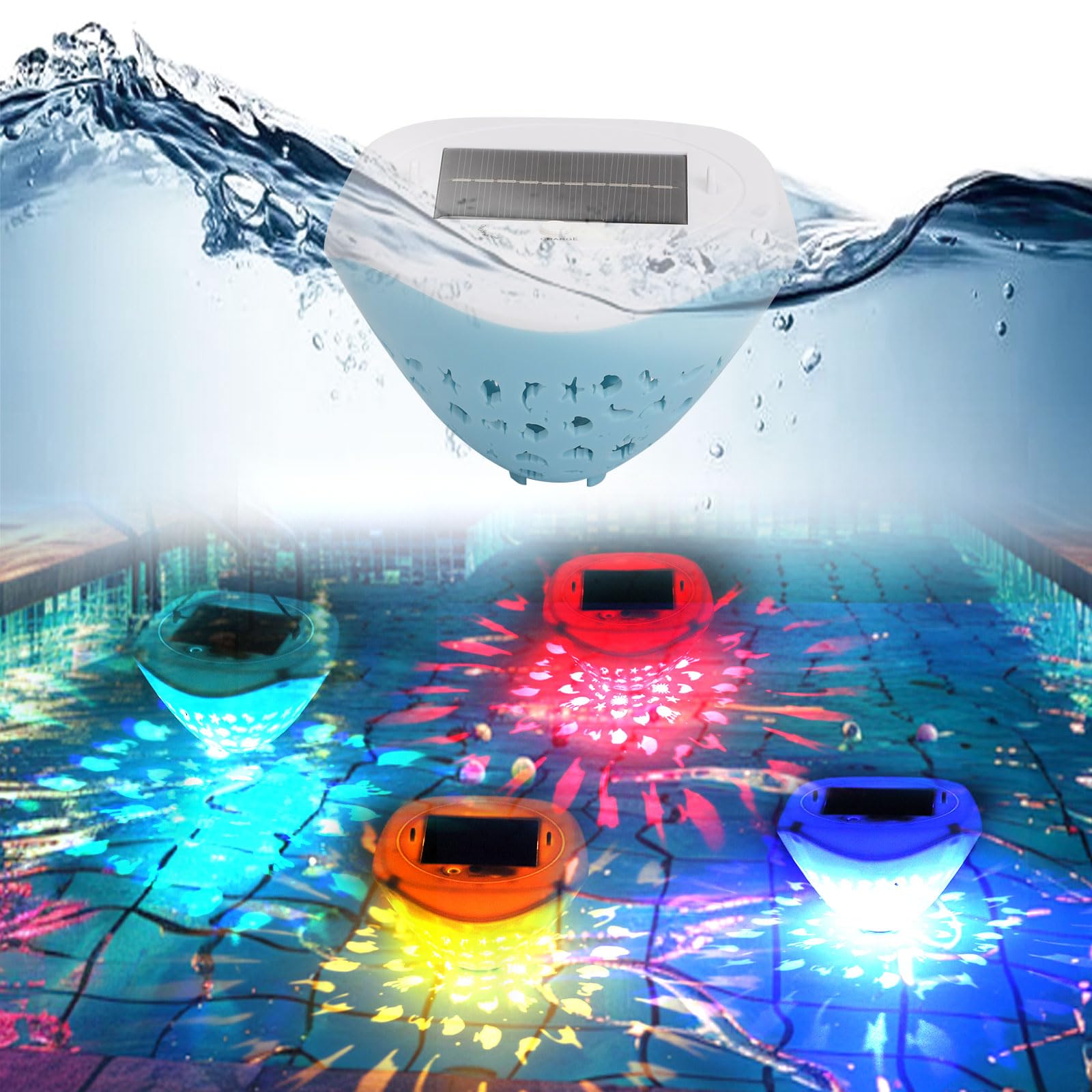 【空中浮遊 14cm ルナライト】 Amazon.co.jp: 浴槽水中ライト プールライト ソーラー RGB