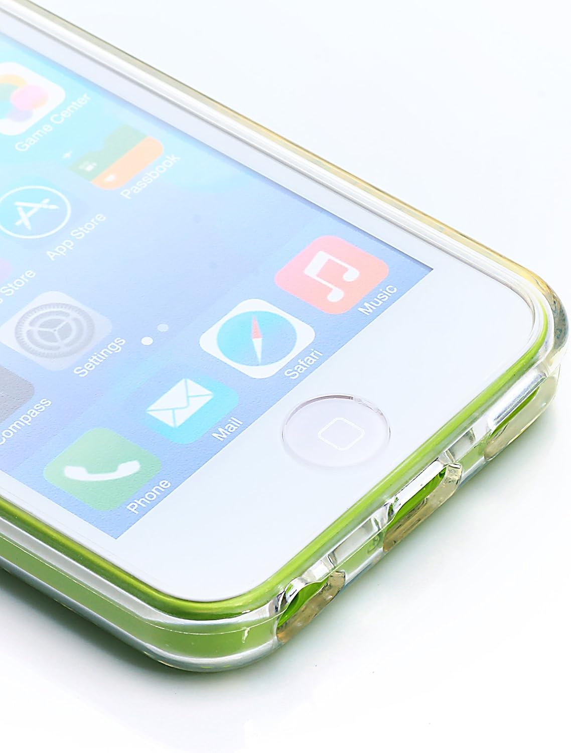 Etui Le Bon (tm) Case for Iphone 5c. Cover for Iphone 5c . Criss Cross Patern Clear Transparent. Subtle Diamond pattern in Silicone