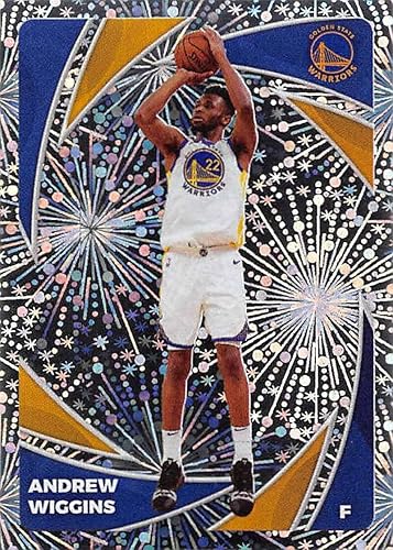 2020-21 Panini Stickers #329 Andrew Wiggins FOILStar Player Official NBA Basketball Album Sticker Measuring 2.75 inch tall X 2 inches wide in Raw