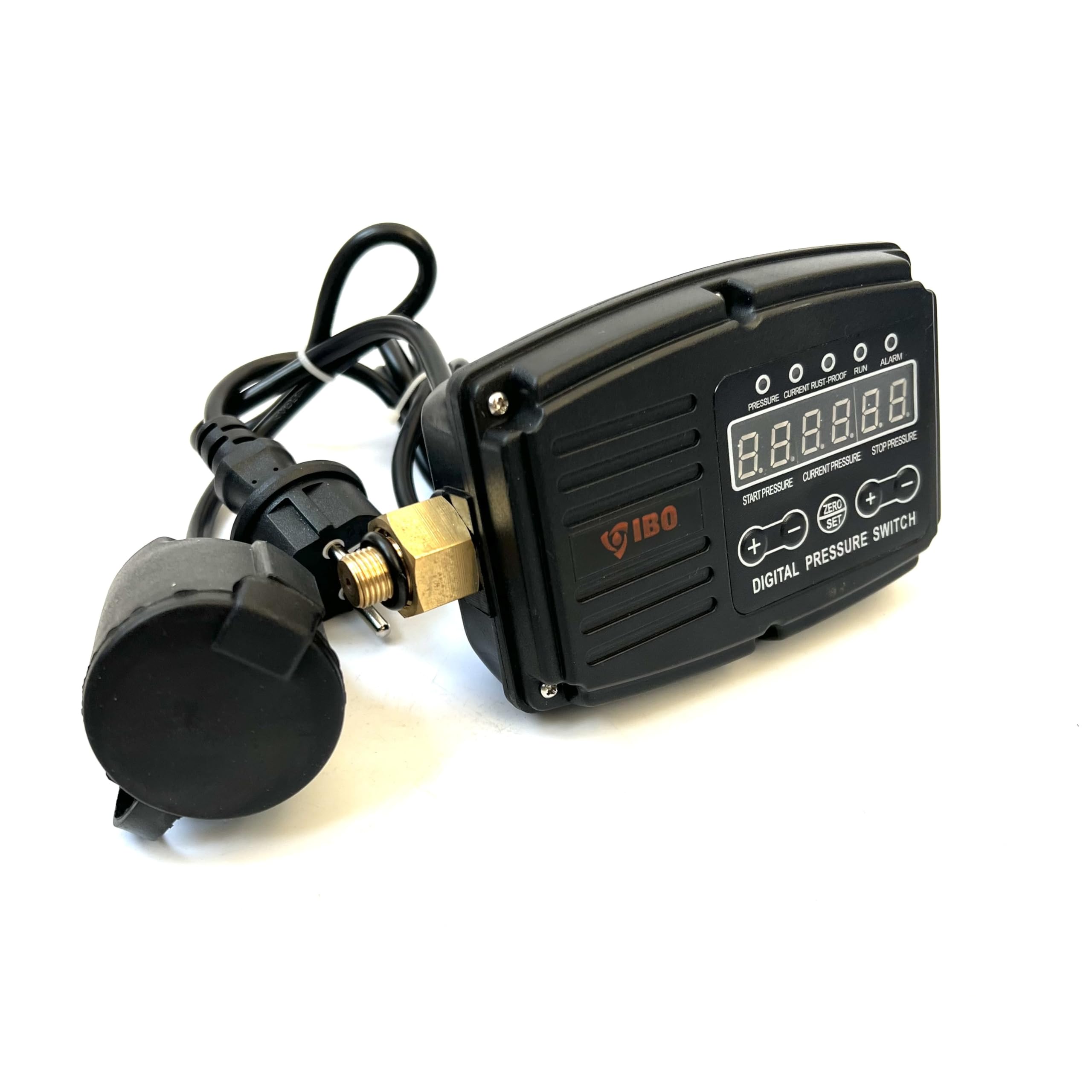 IBOPRESS SX 1/4“ elektronischer Druckschalter für einphasige Pumpen Trockenlaufschutz Druckwächter 0,5-10 Bar für Wasserpumpen Pumpensteuerung Hauswasserwerk