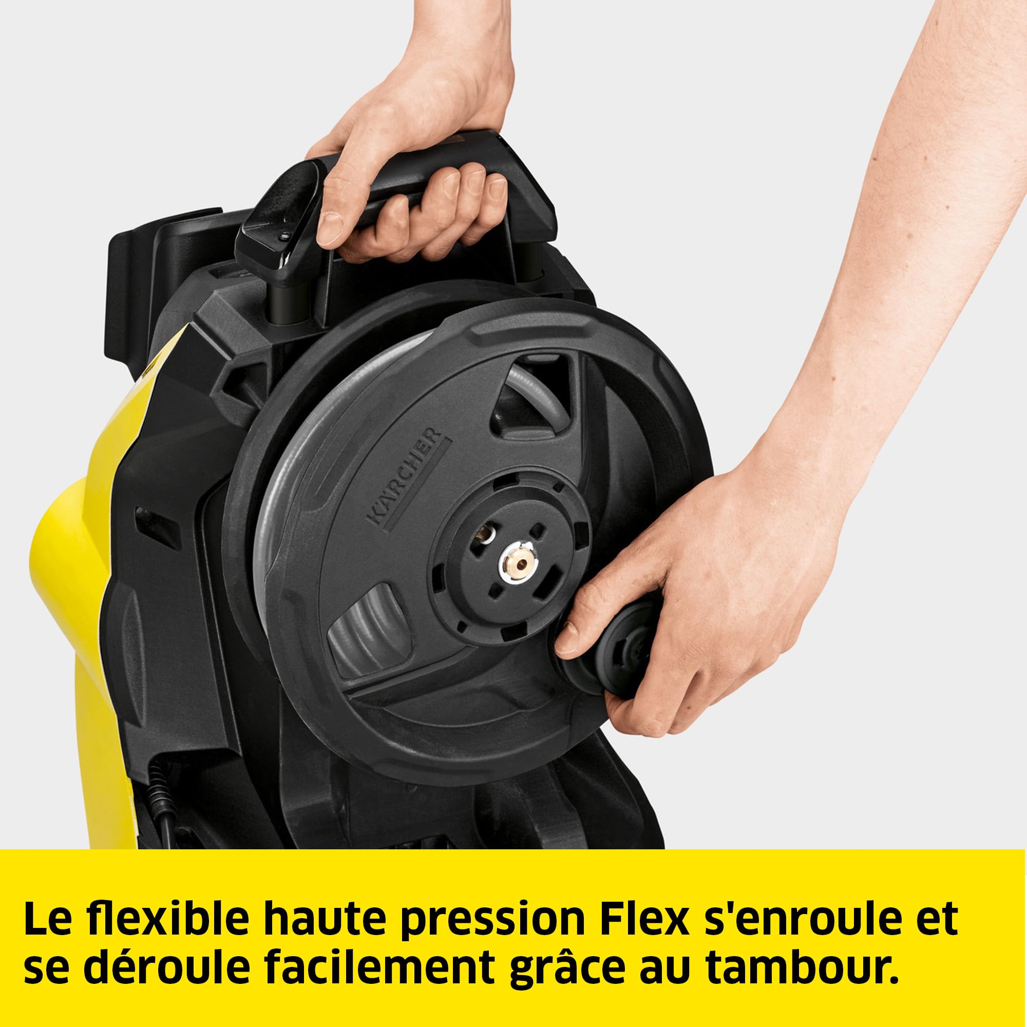 Nettoyeur Haute Pression K 5 Premium Power Control Flex,Pression : Max 145 Bar, Débit : 500l/h, Surface : 40m²/h, Poids : 12,5 kg, Pistolet et Flexible Haute Pression,Lance Vario Power, Rotabuse