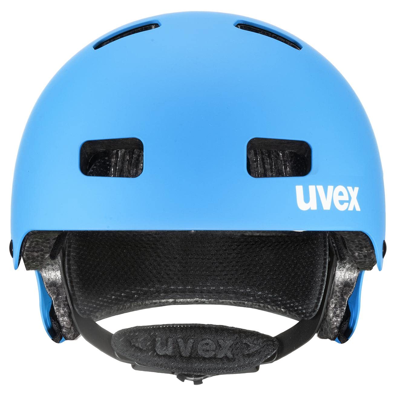 uvex kid 3 cc - wytrzymały kask rowerowy dla dzieci - indywidualna regulacja wielkości - udoskonalona wentylacja - blue-white matt - 51-55 cm