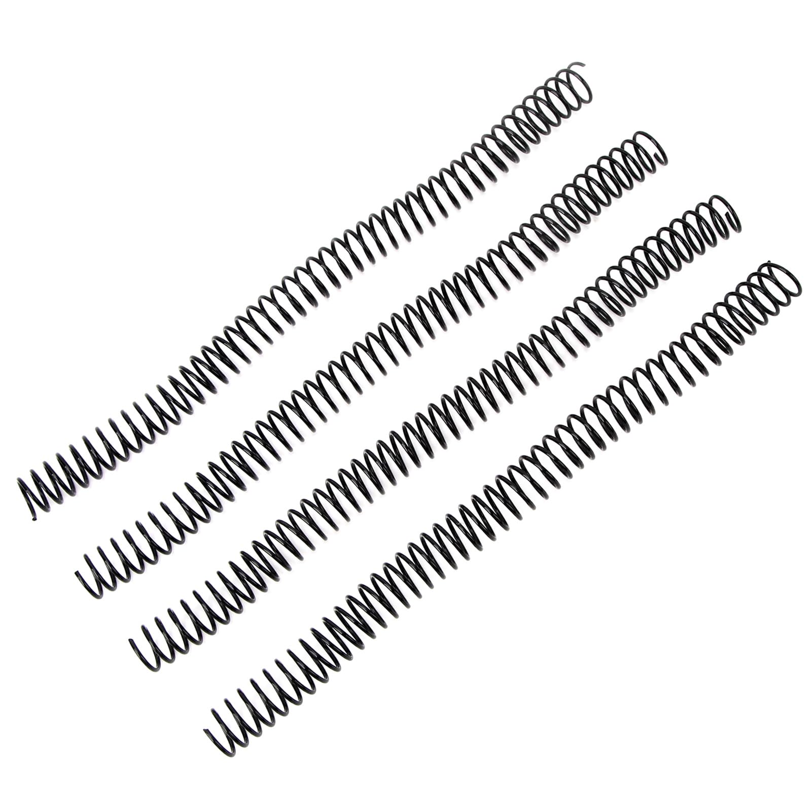 Bobine di rilegatura a spirale da 16 mm, dorso di pettini di rilegatura in plastica da 100 pezzi, bobine di rilegatura con passo 4:1 per carta A4, dorso di rilegatura a spirale in (Nera)