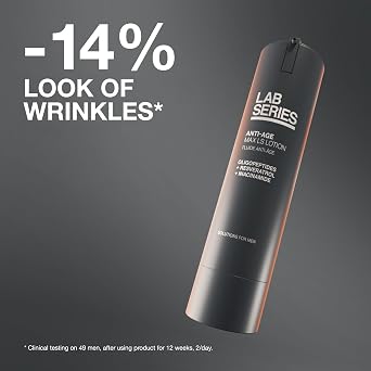Lab Series Men's Max LS Lotion - Face Cream - Anti Aging Moisturizer - Improves Skin's Tone, Firmness, and Texture - Skin Care for Men, 1.5 Fl Oz