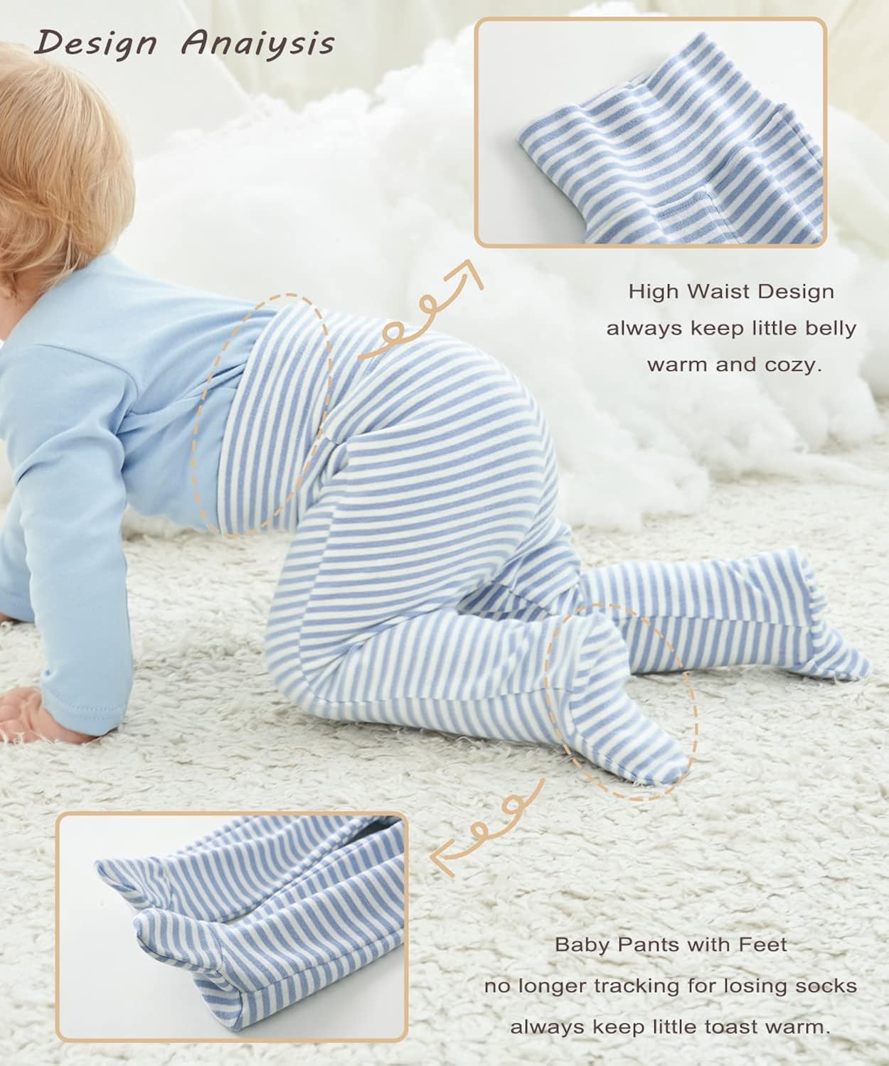 Enfants Chéris 2 Pack Baby Footed Pants Newborn-12 Months: Clothing, Shoes & Jewelry