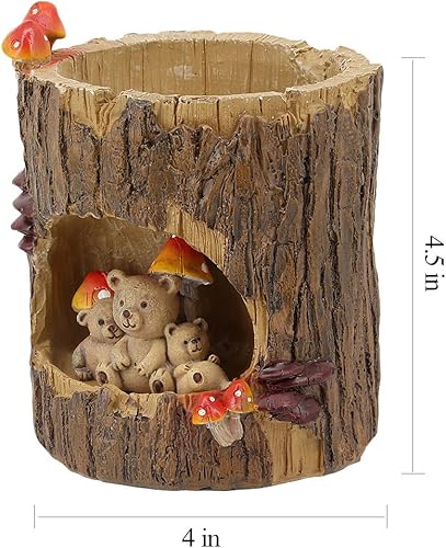 Vista 54 de Segreto Macetas creativas con agujeros de drenaje, jarrón de resina para decoración del hogar para suculentas, flores, cactus, decoración de Erizo