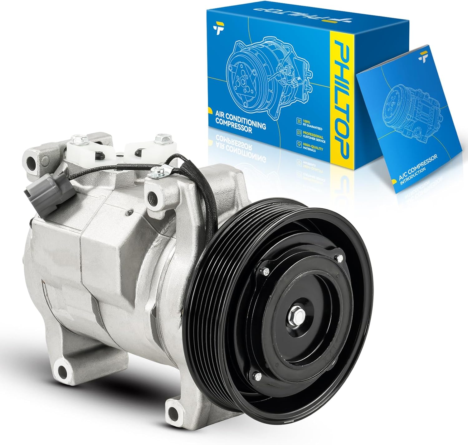 PHILTOP A/C Compressor 471-1538 Replacement for Honda Accord 2003-2007 2.4L