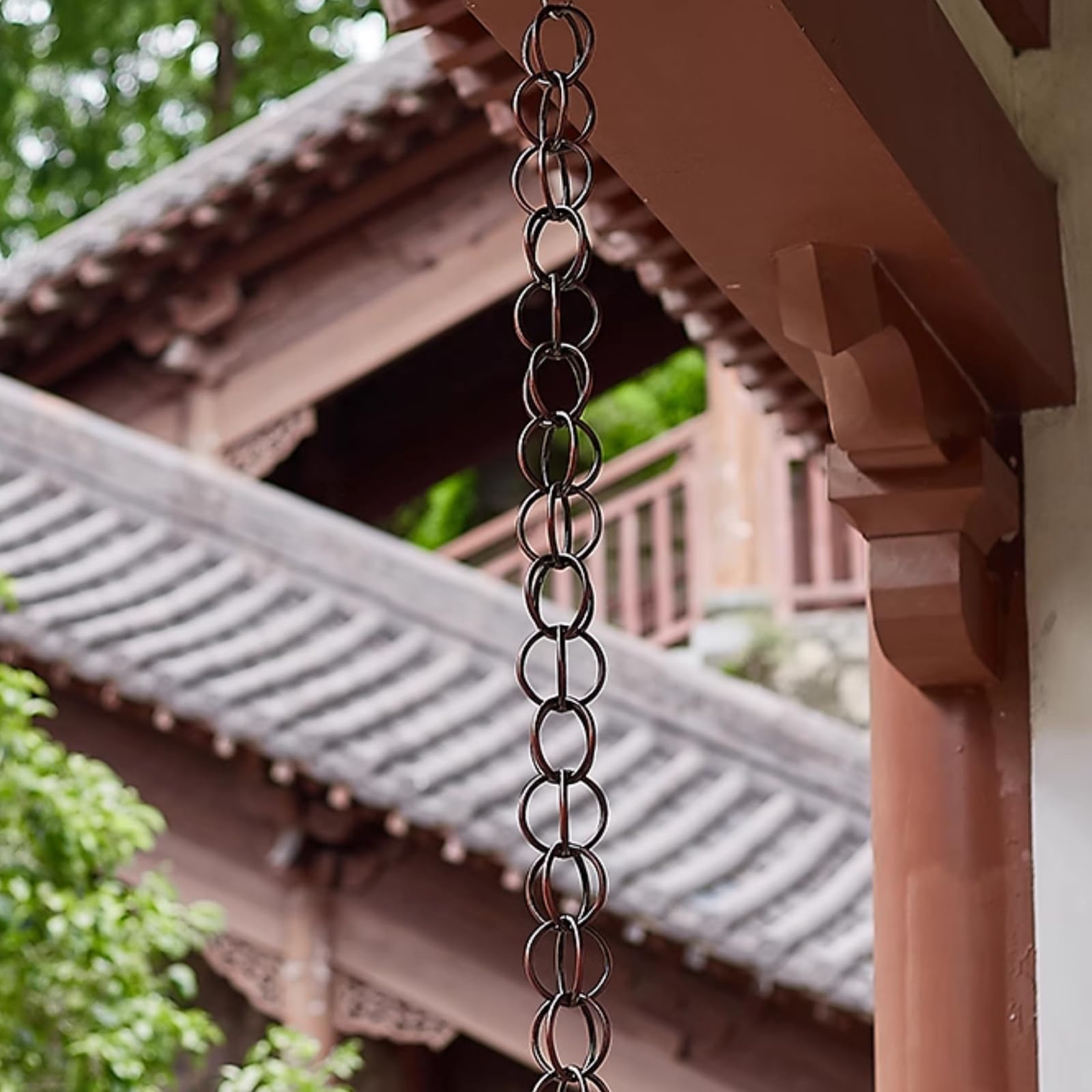 Catena da Pioggia Antica Marrone 5m Giardino Elegante