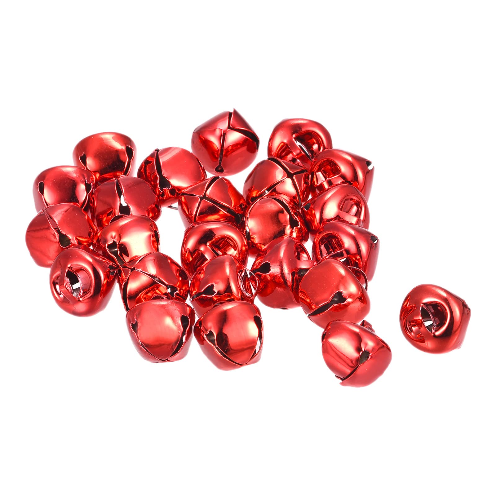 48 Campanelle Metalliche Rosse 10 Mm Per Decorazioni Fai Da Te – Natale, Portachiavi, Artigianato E Festività