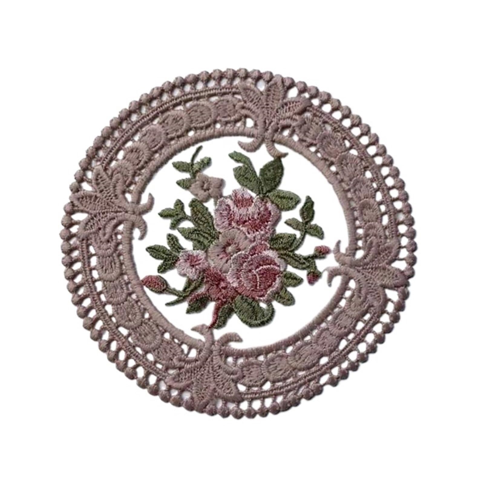Set de table rond anti rayure et napperon protecteur en maille